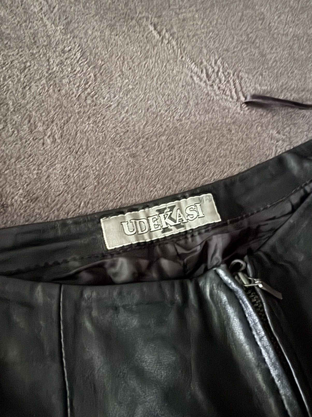 Japanese Brand Vintage Udekasi Leather woman's Flats pants tiger Size 34" / US 12 / IT 48 - 3 Thumbnail