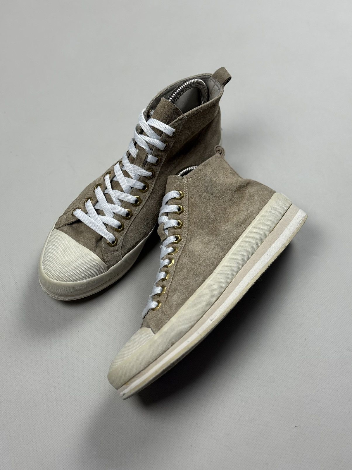 Car Shoe Car Shoe By Prada High Top Suede Lace Up Sneakers Shoes Size US 9 / IT 39 - 12 Thumbnail