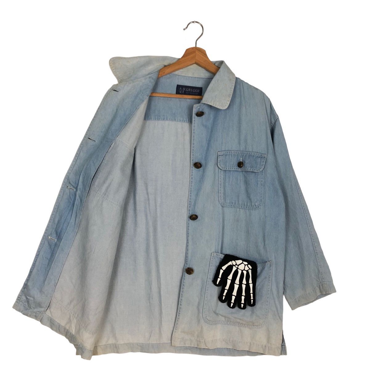 Japanese Brand 🔥90’s VINTAGE CHORE CHAMBREY DENIM JACKET MC GREGOR JAPAN Size US M / EU 48-50 / 2 - 8 Thumbnail