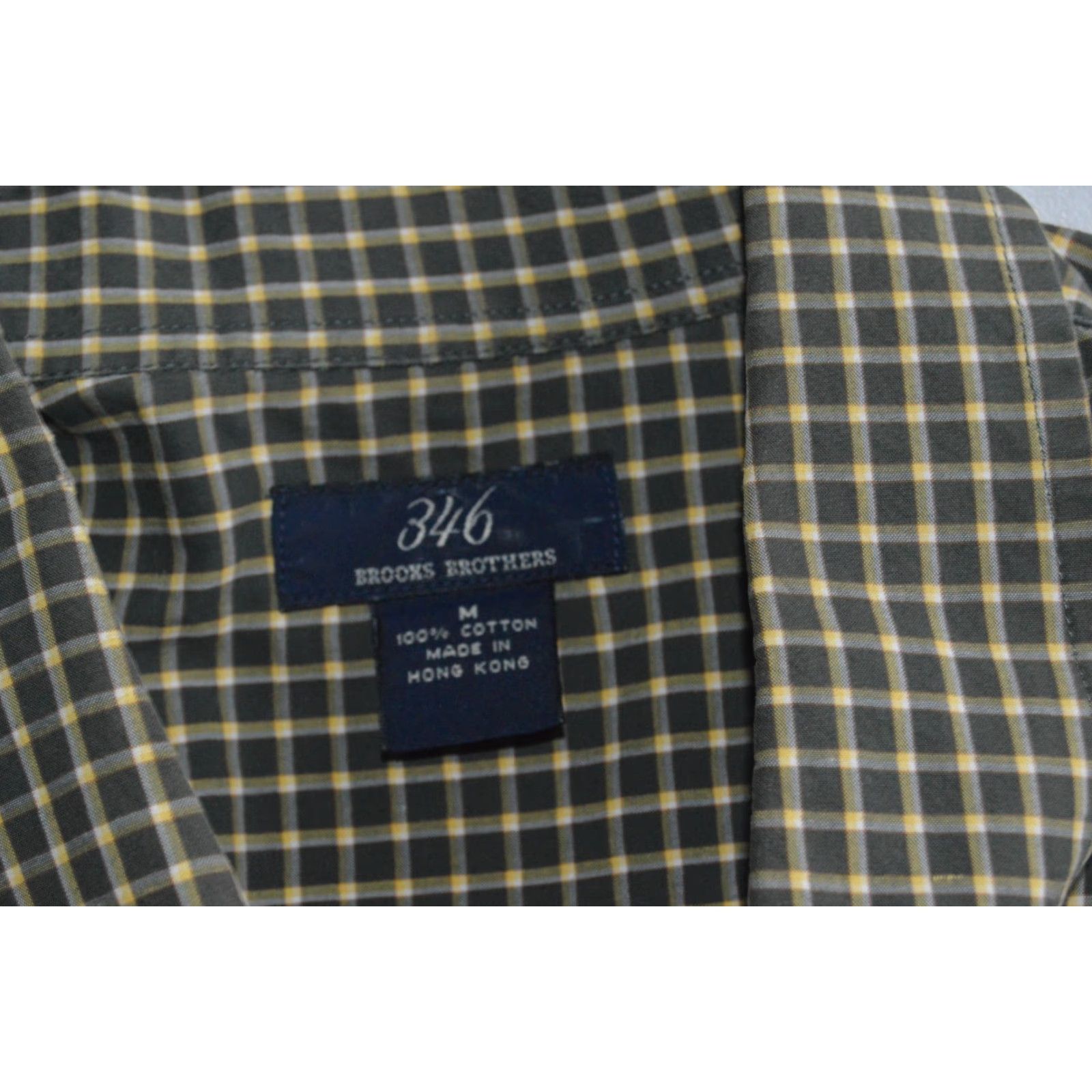 Brooks Brothers Brooks Brothers 346 Men’s Medium Non-Iron Cotton Green Plaid Button-Up Shirt Size US M / EU 48-50 / 2 - 4 Thumbnail