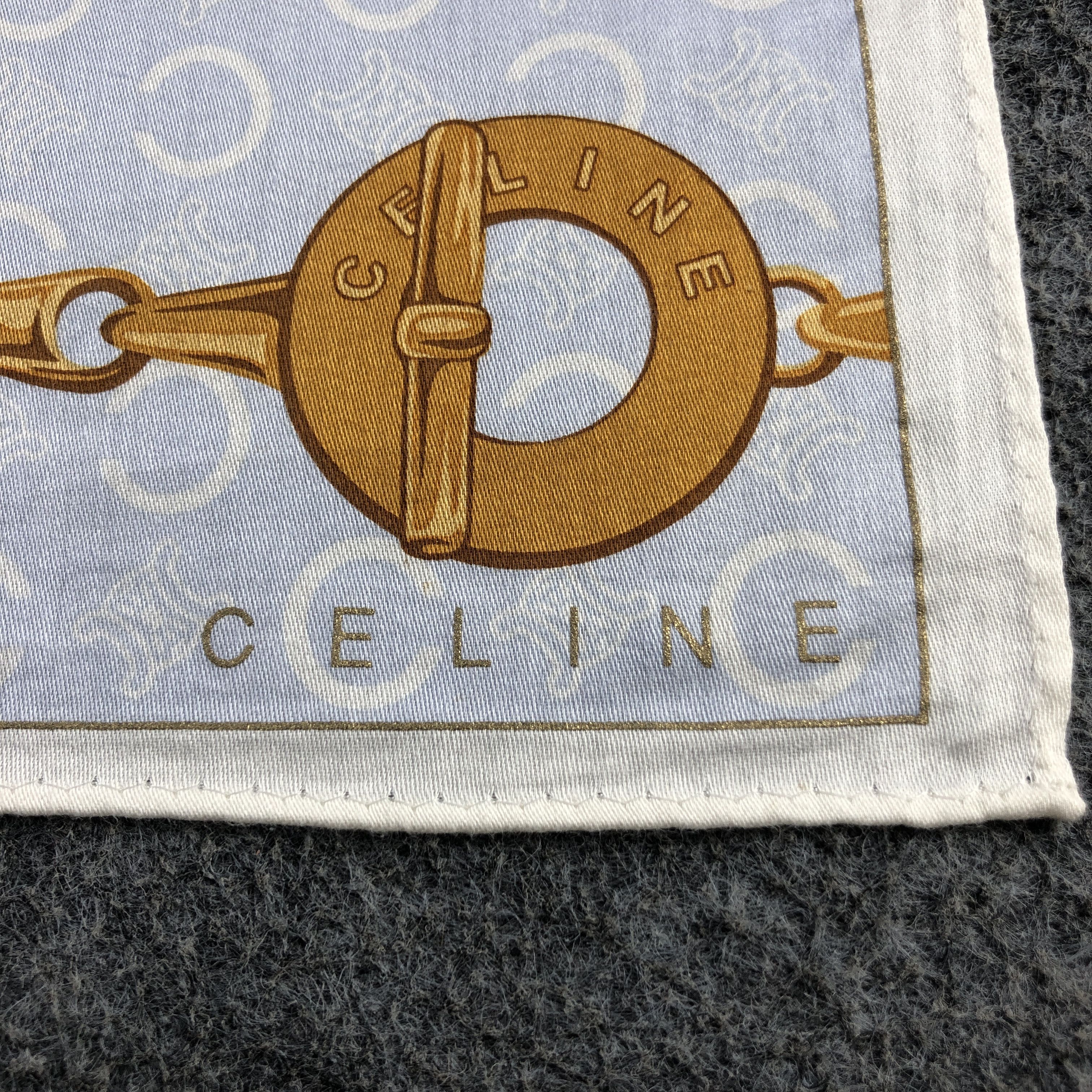 Vintage CeLIne Chains Handkerchief Neckerchief Bandana H2741 Size ONE SIZE - 4 Thumbnail