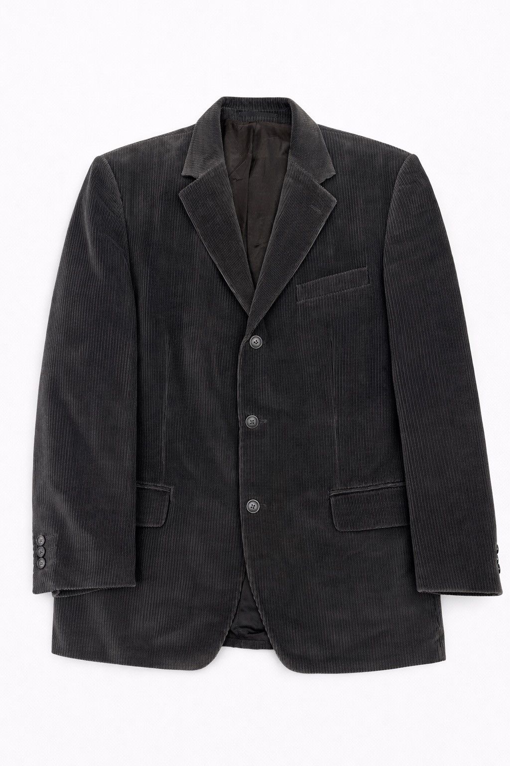 Vintage Vintage Grey Corduroy Blazer Size 52R - 1 Thumbnail