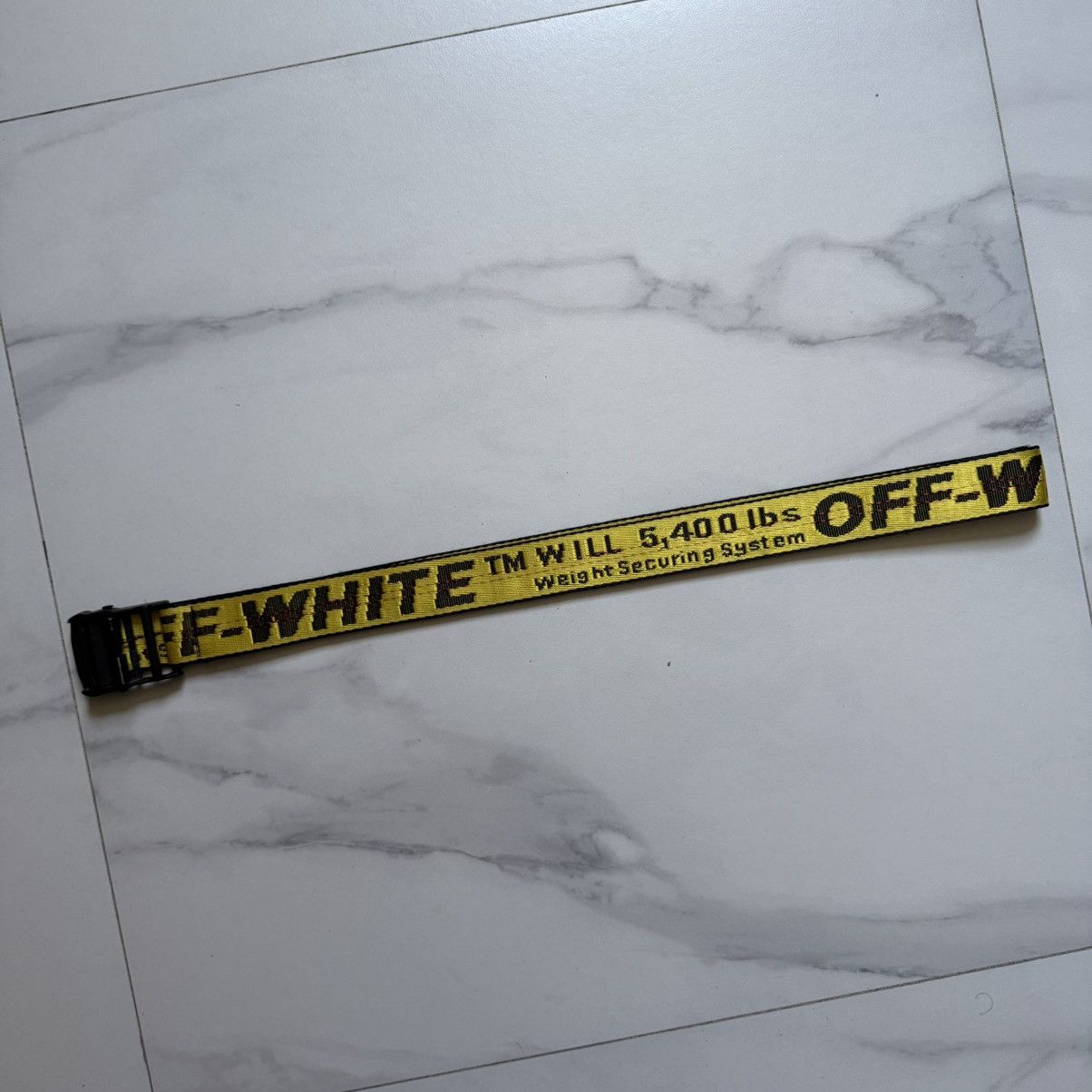 Off-White Off-White SS19 Industrial Belt Yellow/Black Size ONE SIZE - 3 Thumbnail