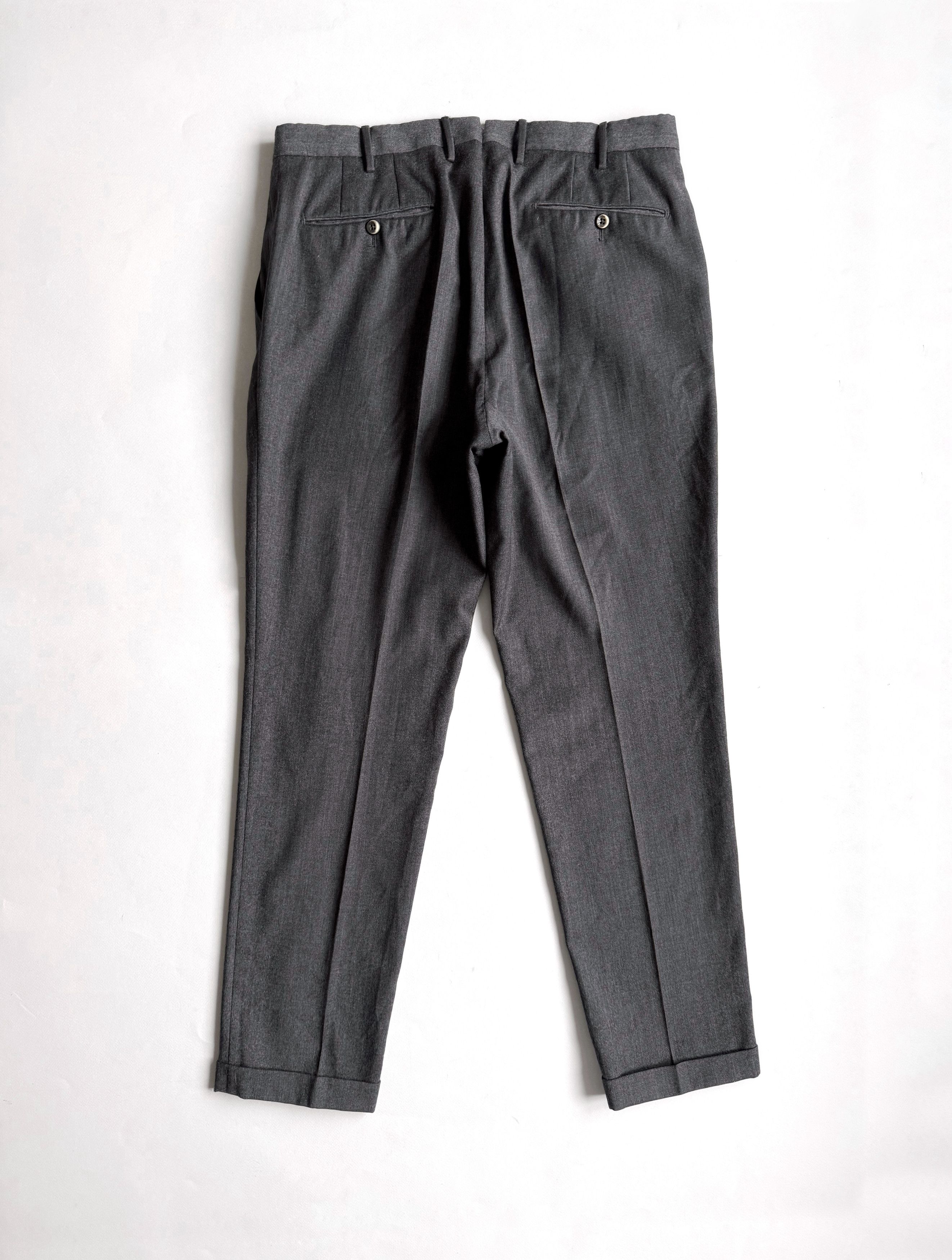PT Torino Men's PT Torino Cashmere Wool Dress Pants Dark Gray Size US 34 / EU 50 - 2 Thumbnail