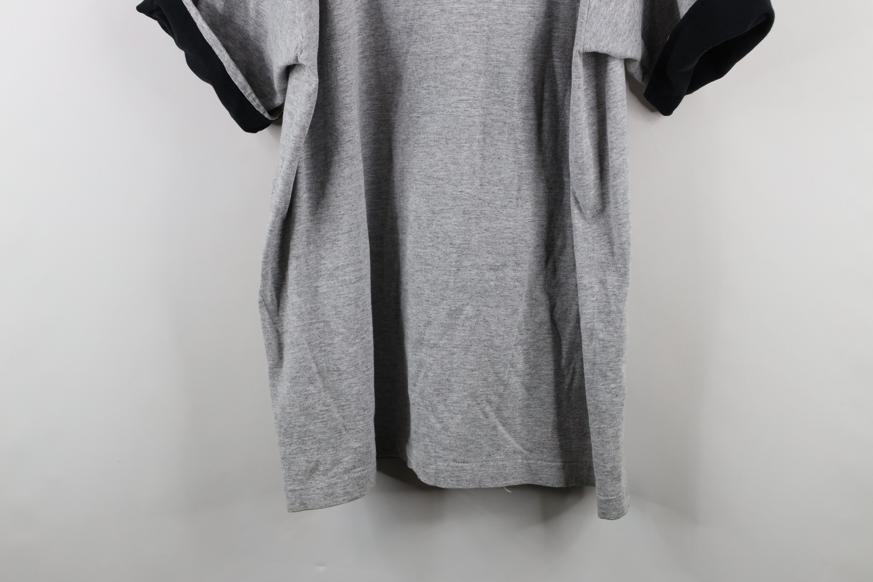 Vintage Vintage 90s Streetwear Heavyweight T-Shirt Heather Gray Size US XL / EU 56 / 4 - 12 Thumbnail