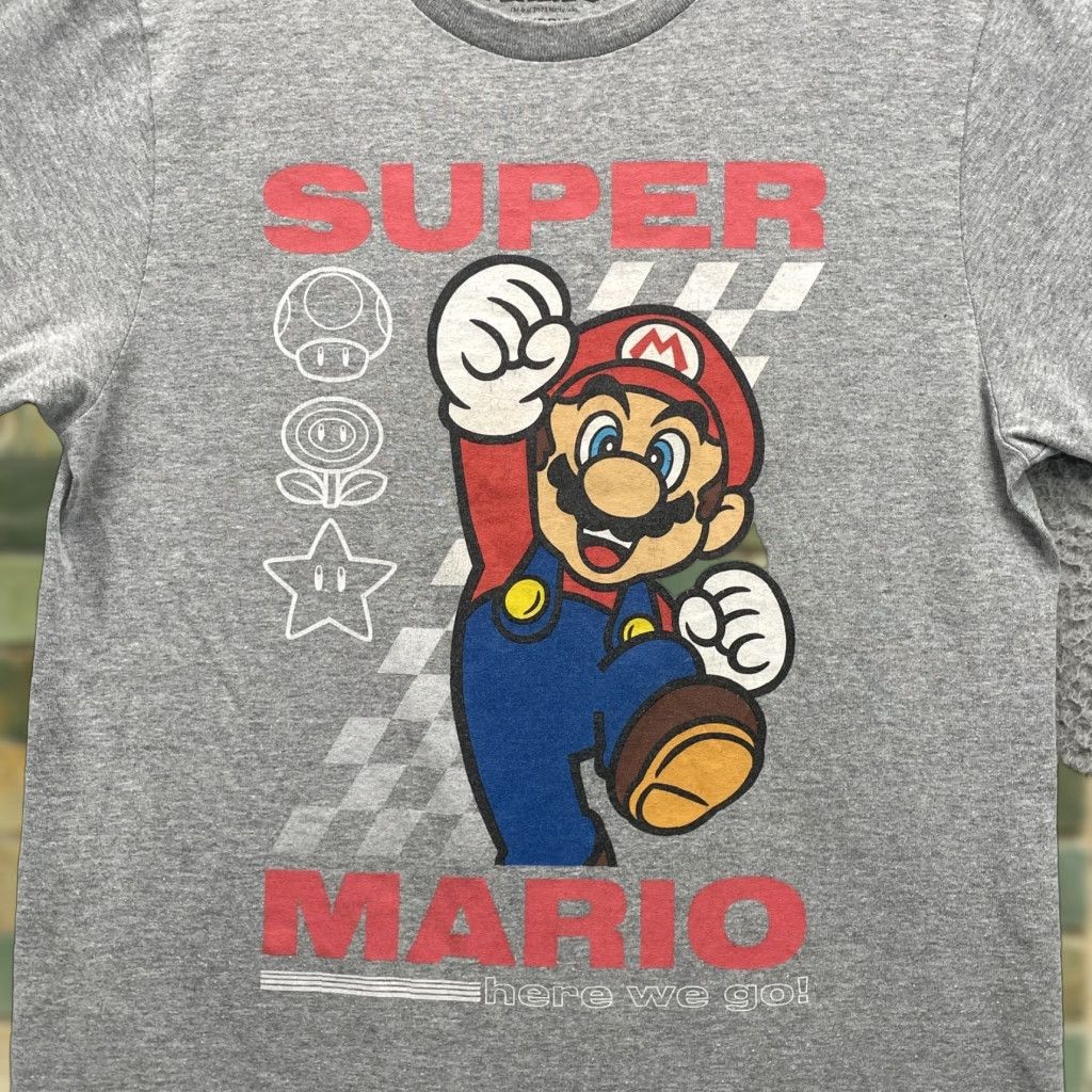 VINTAGE Nintendo Super Mario T-Shirt Mens XL Black Graphic Print 80s 90s Video Games Streetwear Mario Kart Gamer Shirt Men