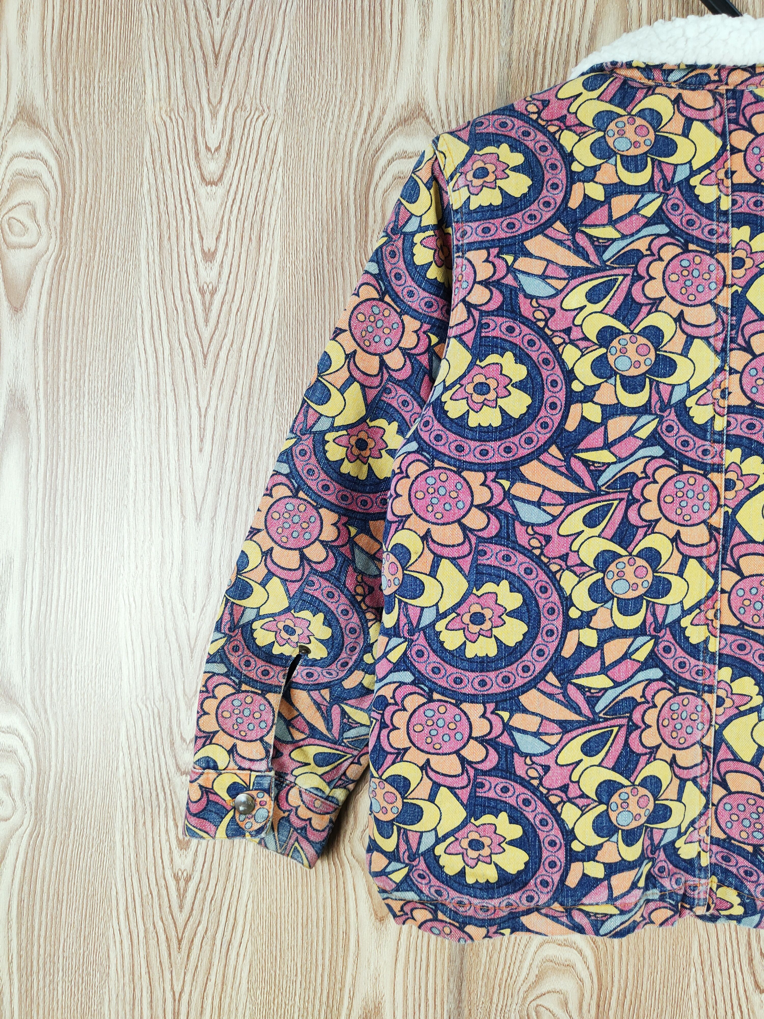 Japanese Brand Pop on Pop Family murakami style Flower Jackets #W367 Size S / US 4 / IT 40 - 8 Thumbnail