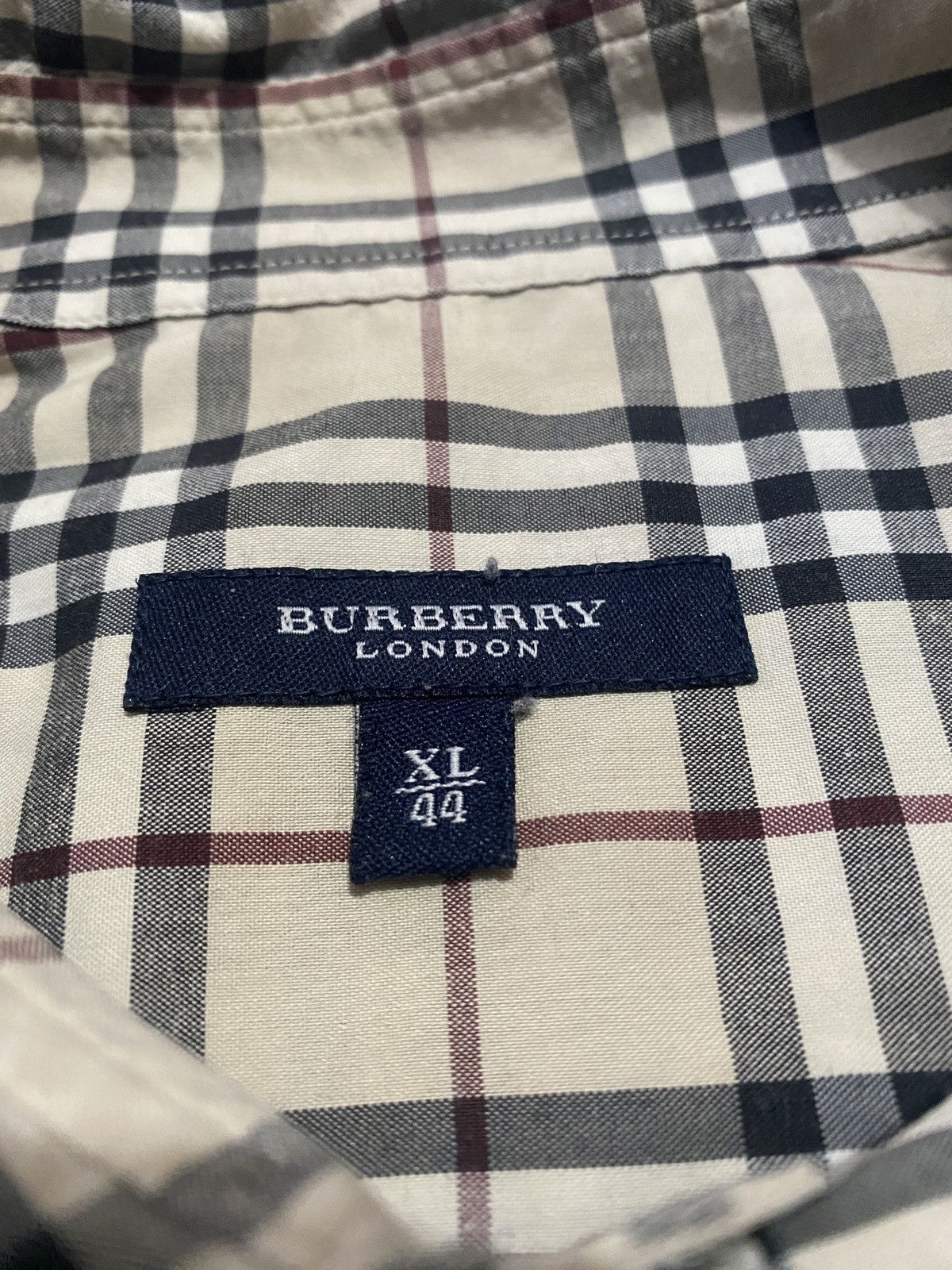 Burberry Vintage beige nova check fullprint burberry shirt button up Size US XXL / EU 58 / 5 - 3 Thumbnail