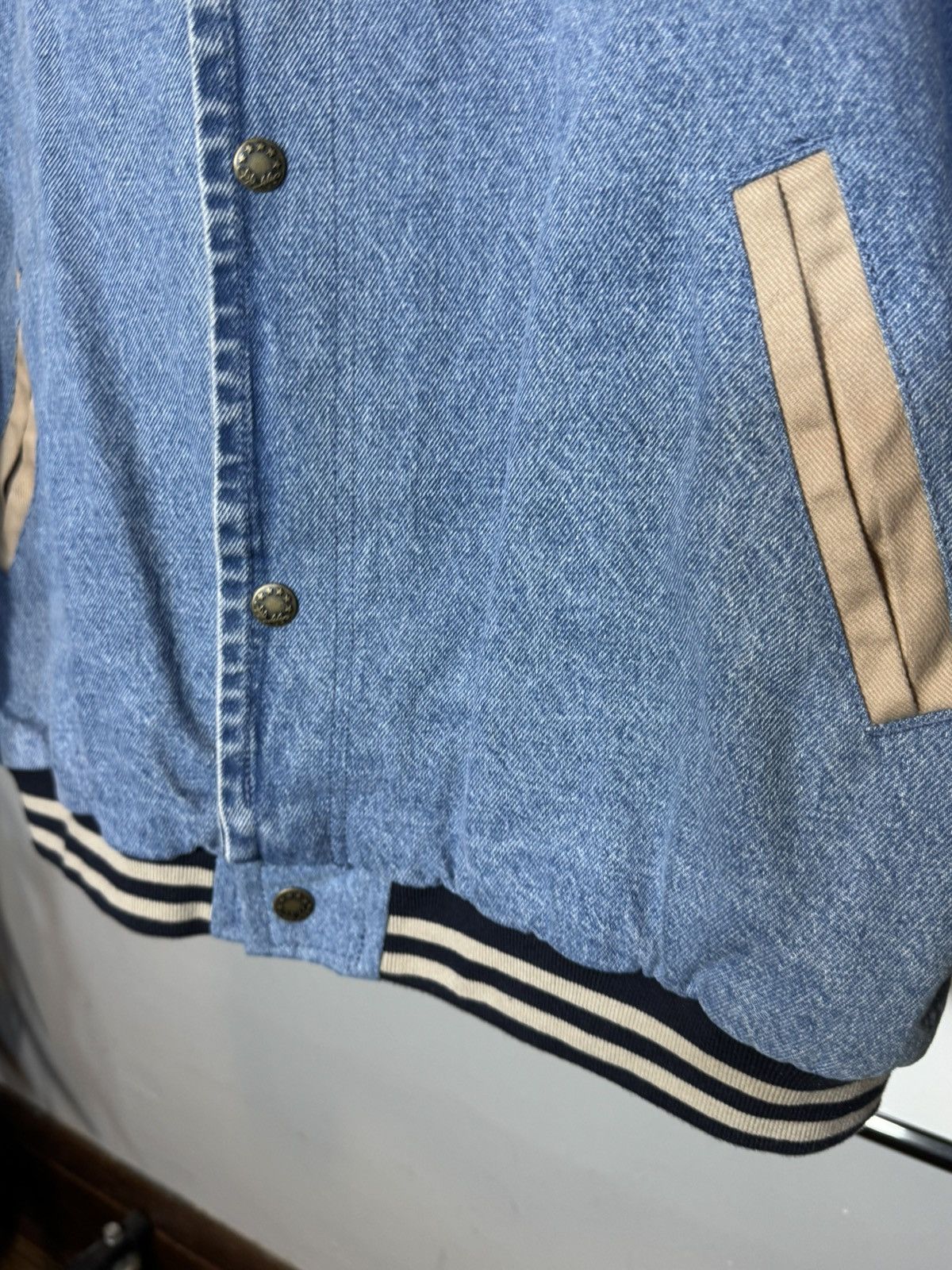 Vintage Vintage Two Tone Denim Jacket Size US XL / EU 56 / 4 - 4 Thumbnail
