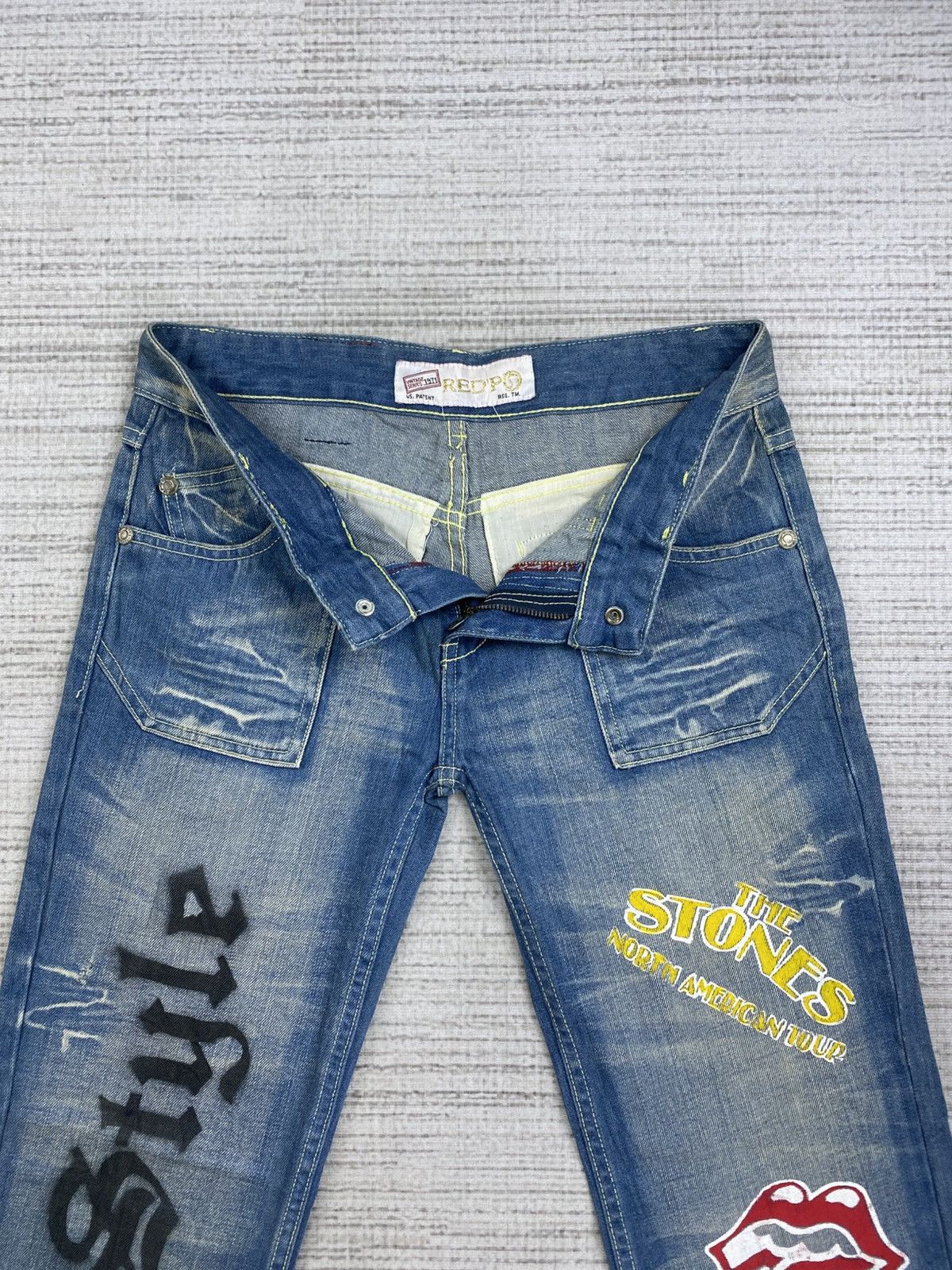 If Six Was Nine Vintage Red Pepper 70s Style Rolling Stone Custom Flare Pant Size US 30 / EU 46 - 11 Thumbnail