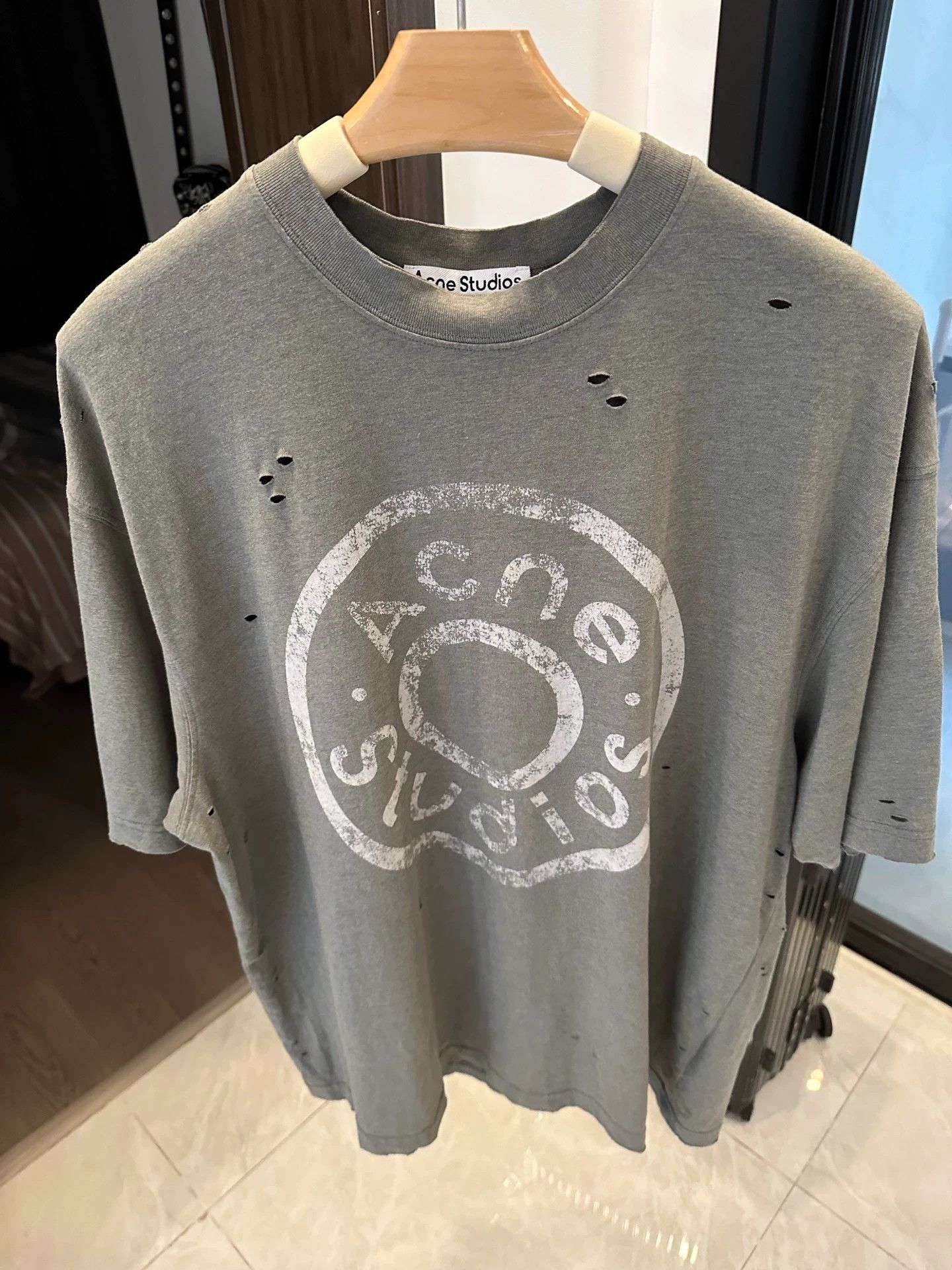 Acne Studios Acne Studios 24AW makes old button print T-shirts -DMC Size US M / EU 48-50 / 2 - 1 Thumbnail