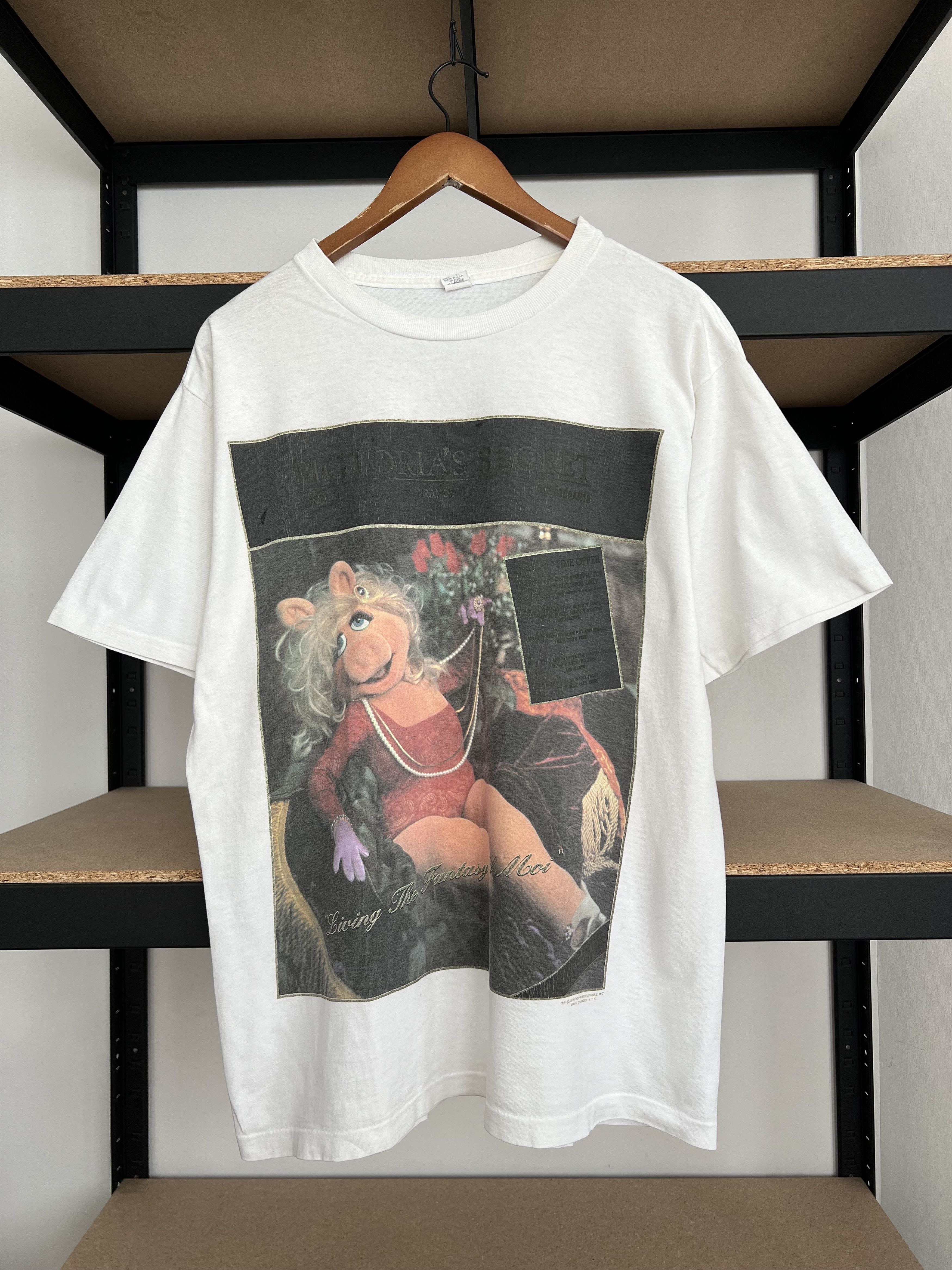 Cartoon Network Vintage 90s Miss Piggy Pigtoria’s Secret Muppets Jim Henson Size US XL / EU 56 / 4 - 1 Thumbnail