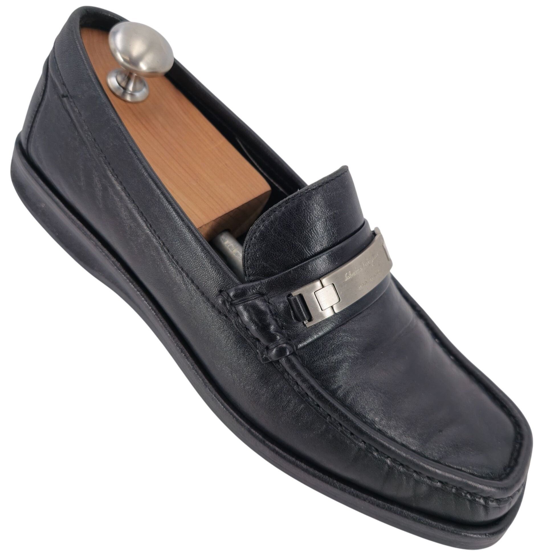 Salvatore Ferragamo Salvatore Ferragamo Italy Men's 8.5 Black Leather Dress Shoe Size US 8.5 / EU 41-42 - 1 Thumbnail