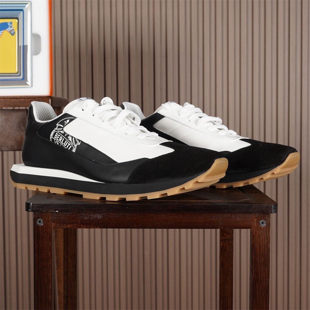 Berluti Berluti Suede and Mesh Sneakers for Men Size US 11.5 / EU 44-45 - 1 Thumbnail