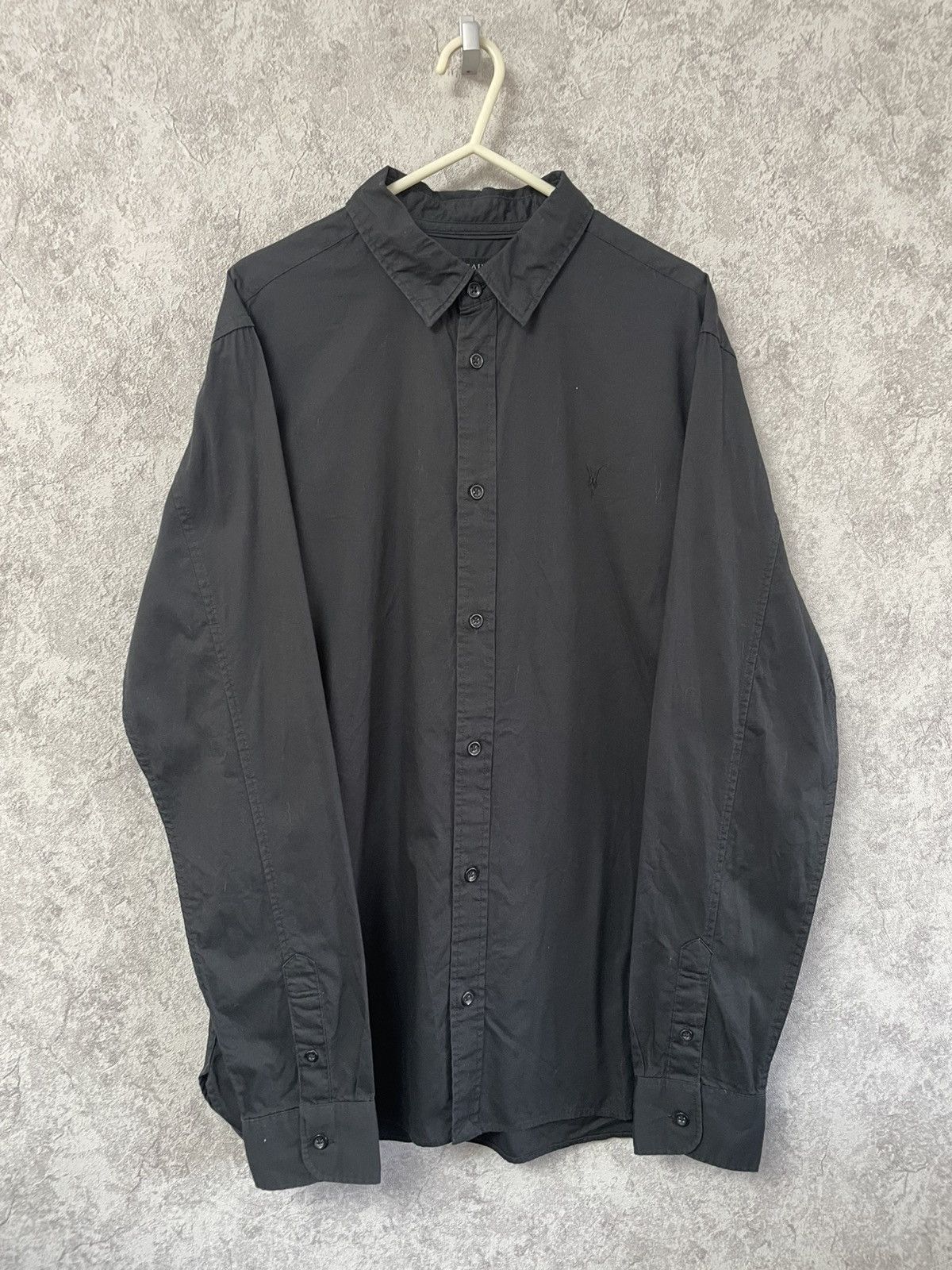 Allsaints Allsaints Basic Black Long Sleeve Shirt Button Up Size US S / EU 44-46 / 1 - 1 Thumbnail