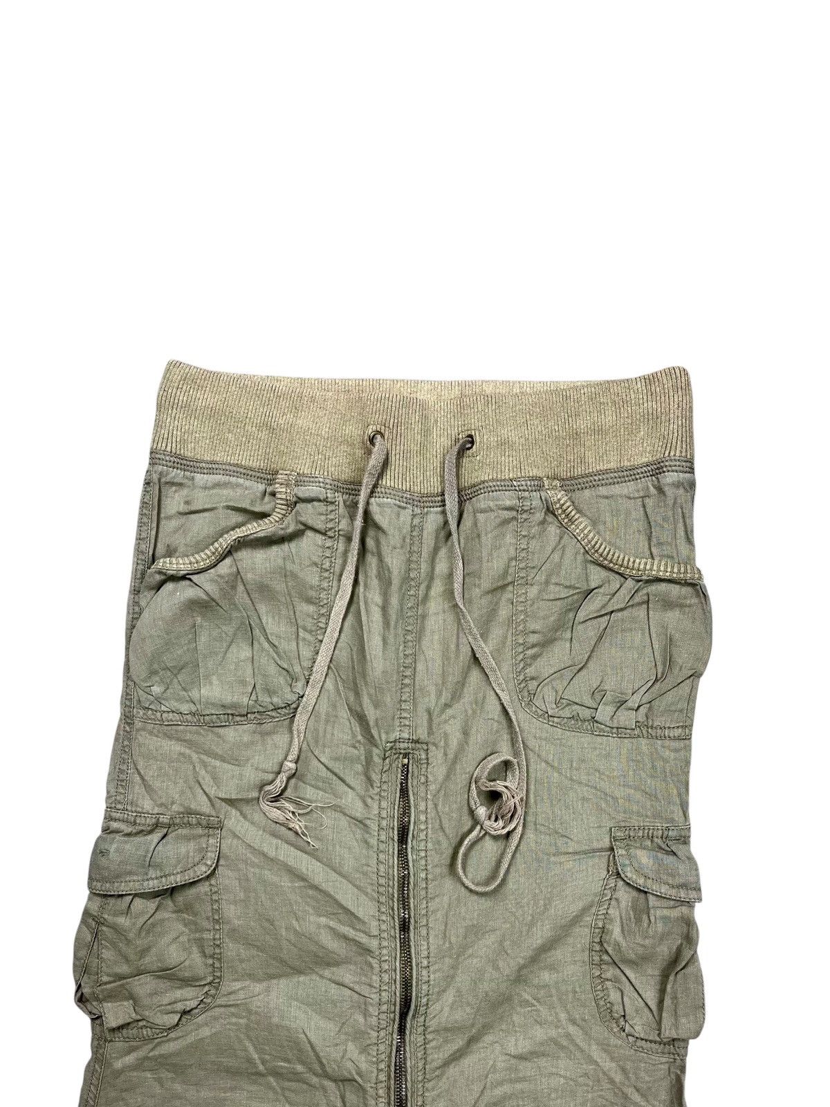 If Six Was Nine 2000s GOA - Multizpper Parachute Cargo Skirt Size 29" - 7 Thumbnail
