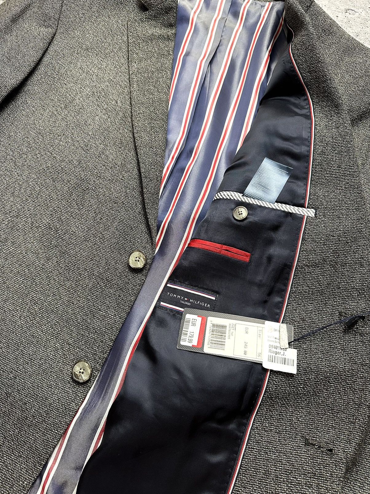 Designer × Tommy Hilfiger NEW Tommy Hilfiger Wool Blazer Suit Size 54L - 4 Thumbnail