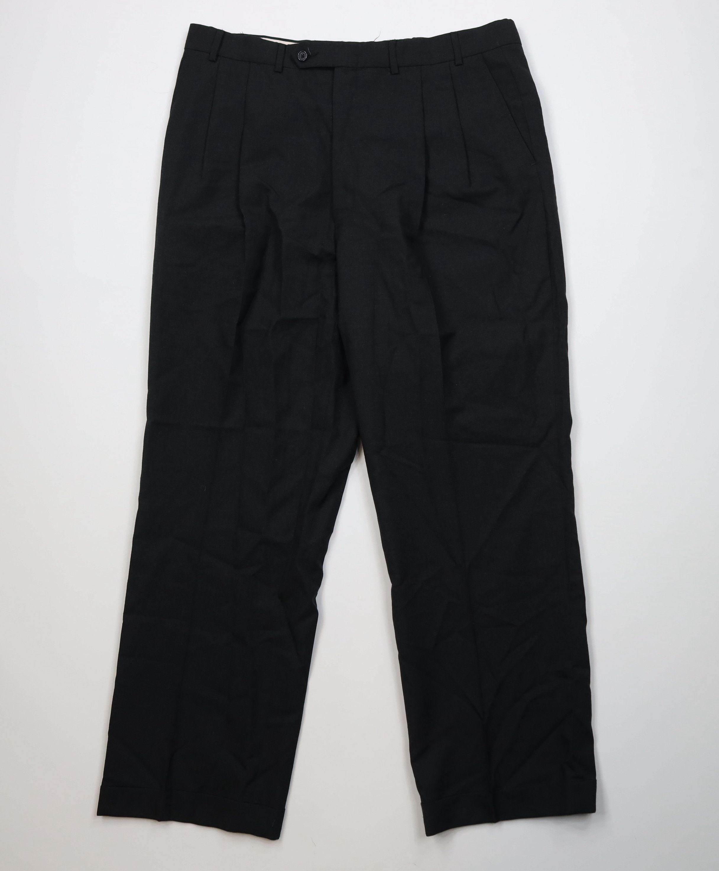 Vintage Vintage 90s Streetwear Wide Leg Chino Pants Charcoal Gray Size US 38 / EU 54 - 1 Thumbnail
