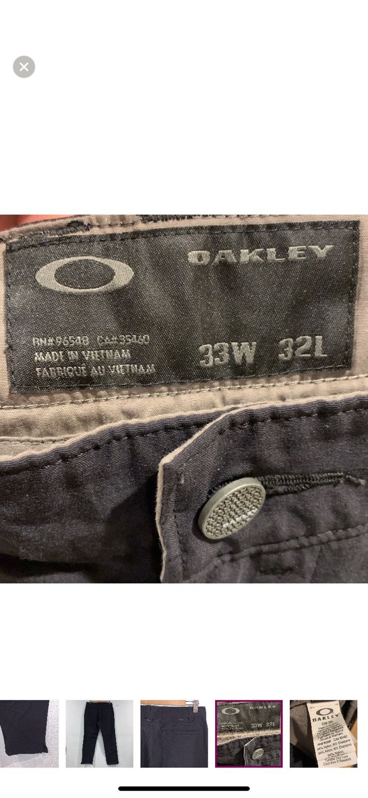 Oakley OAKLEY CASUAL PANTS SIZE 33 w 32 L Size US 33 - 5 Thumbnail