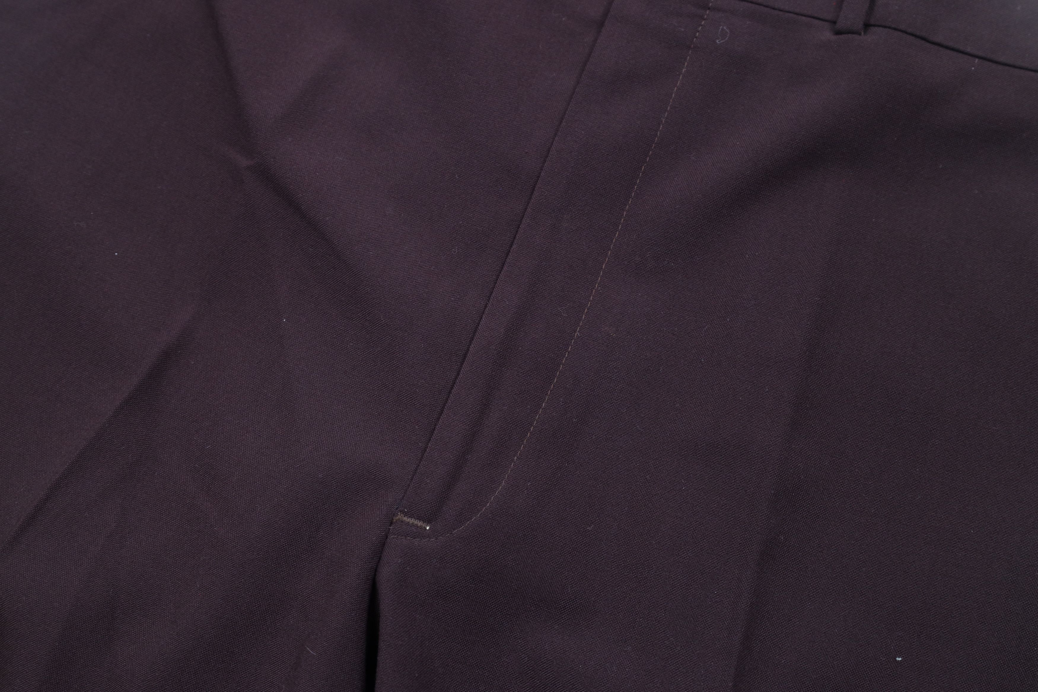 Vintage Vintage 70s Streetwear Bell Bottoms Chino Pants Burgundy USA Size US 40 / EU 56 - 6 Thumbnail