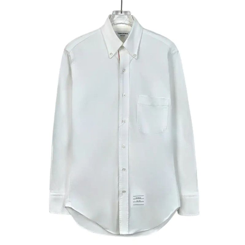 Thom Browne Thom Browne White Cotton Men's Shirt 0089 Size US XS / EU 42 / 0 - 1 Thumbnail