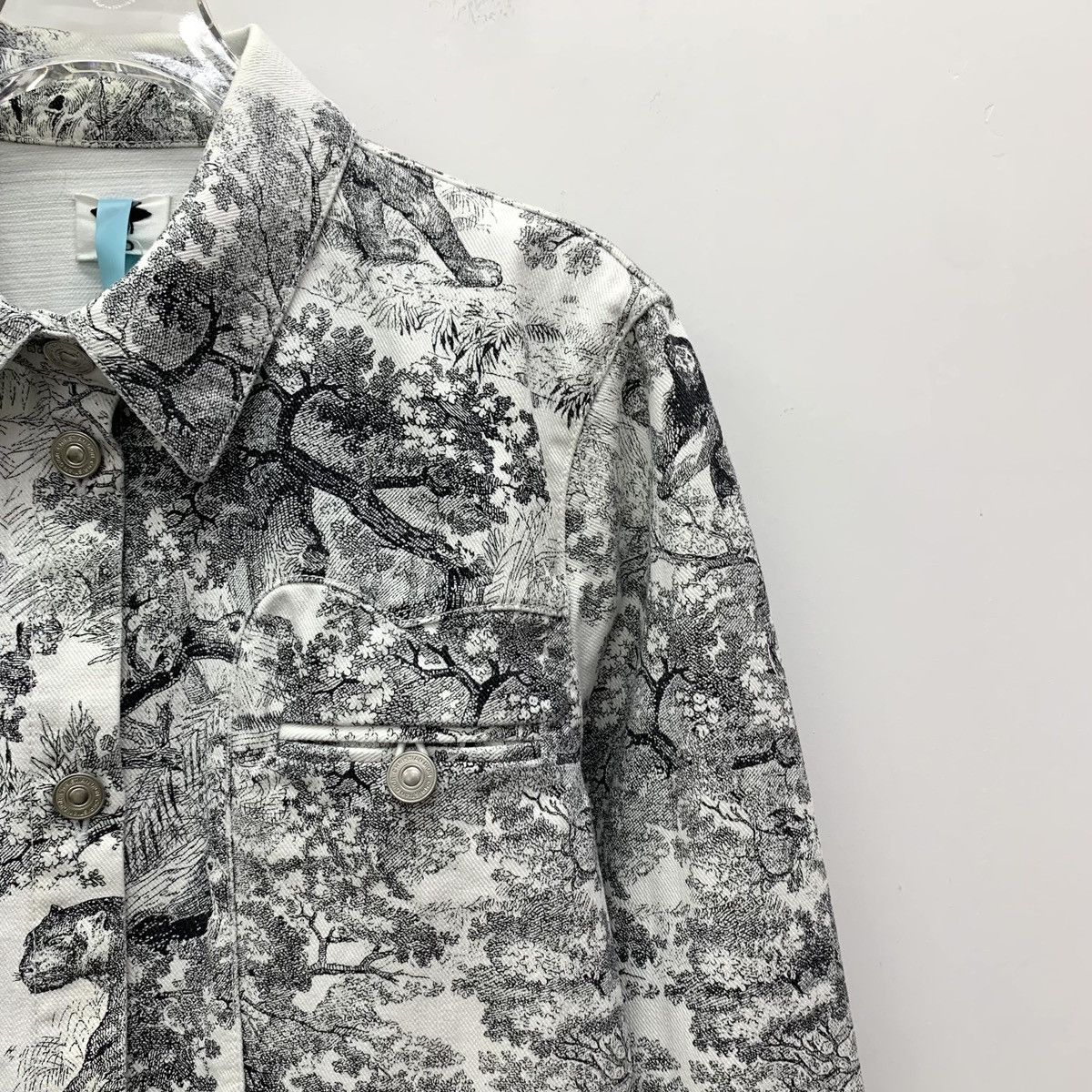 Dior Dior Gray Animal Jungle Print Cotton Jacket Size S / US 4 / IT 40 - 3 Thumbnail