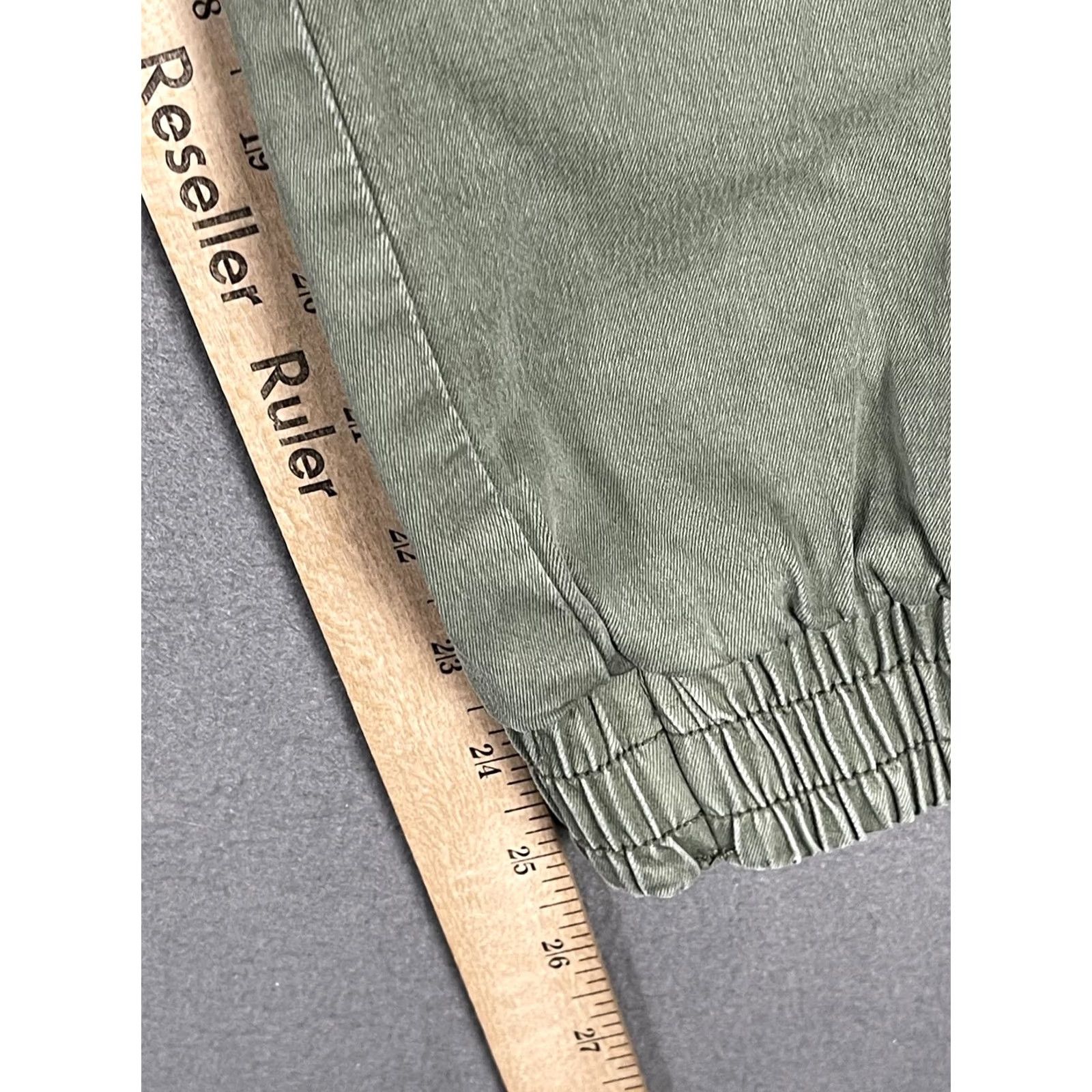 Vintage VIP JEANS Cargo Pants Womens Size 15/32 Green Elastic Hem Pockets Casual Utility Size 36" / US 14 / IT 50 - 7 Thumbnail