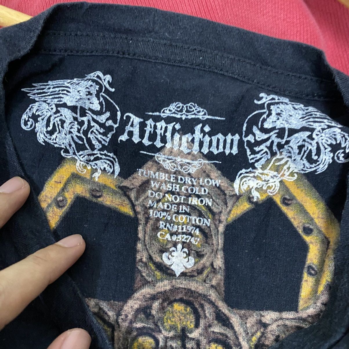 Affliction × Vintage Affliction Skull Cross Grunge Cyber Y2K Style T-Shirt Size US L / EU 52-54 / 3 - 8 Thumbnail