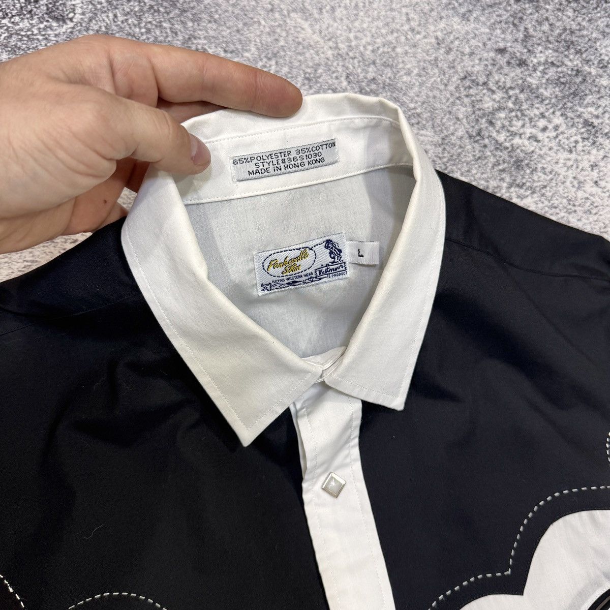 Panhandle Slim Vintage Panhandle Slim Western Shirt Pearl Snaps Yoke Smile Size US L / EU 52-54 / 3 - 5 Thumbnail