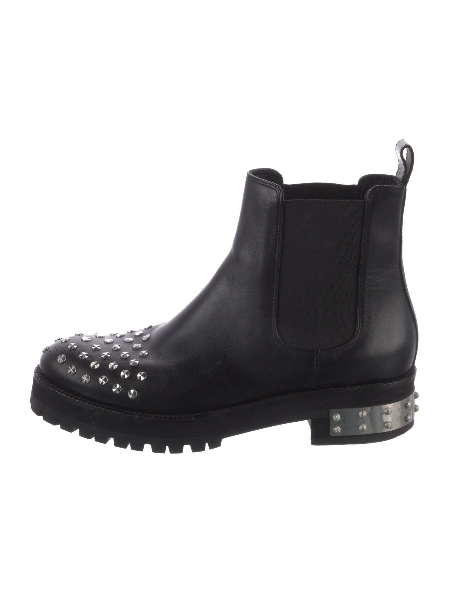 Alexander McQueen o1y0225 Ankle Boots in Black Size US 5 / IT 35 - 2 Thumbnail