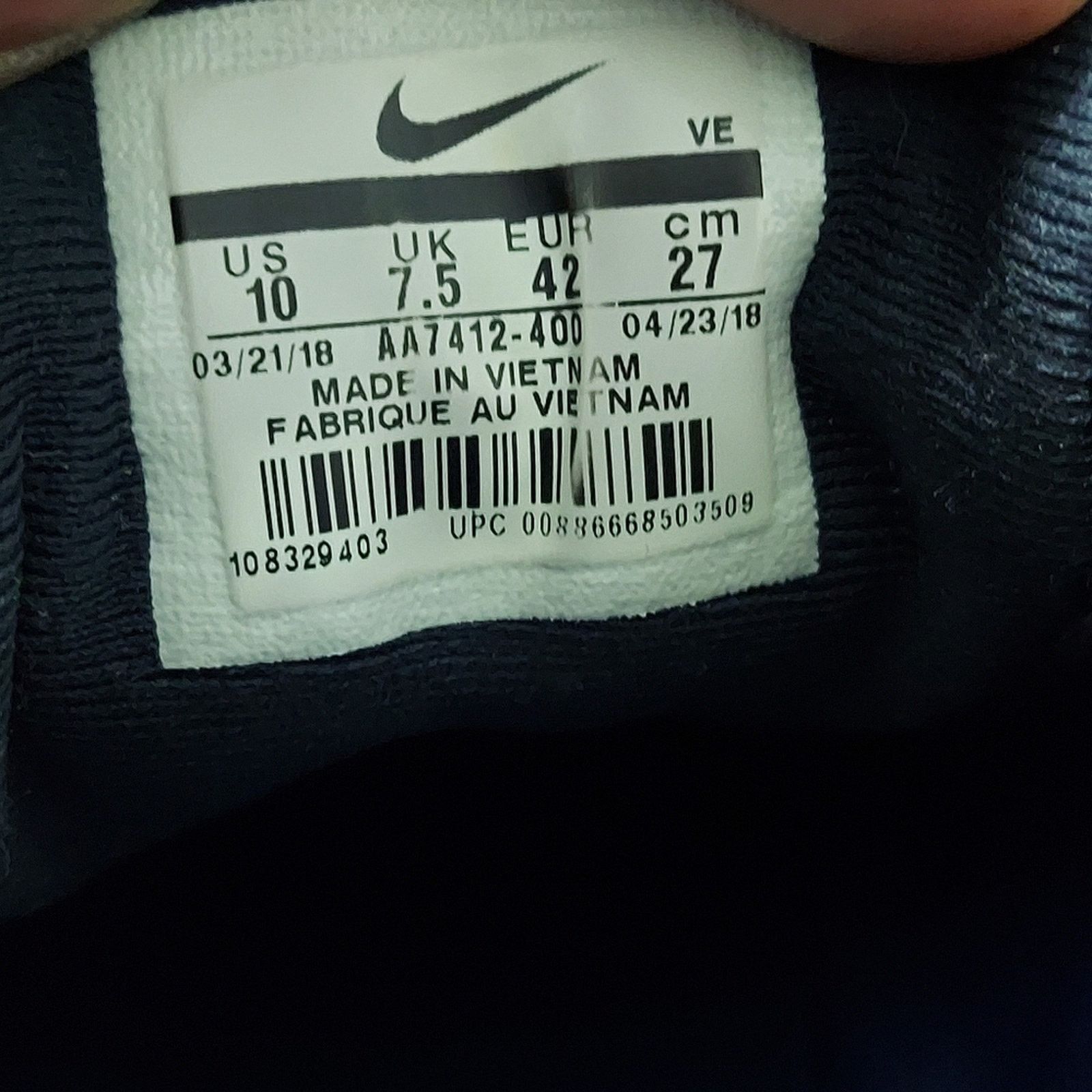 Nike Nike Pink and Blue Athletic Shoes Breathable Upper Size US 10.5 / IT 40.5 - 9 Thumbnail