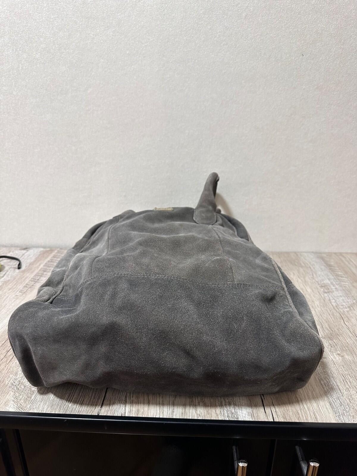 Diesel Diesel Grey Suede Leather Handbag Medium/Large Size ONE SIZE - 7 Thumbnail
