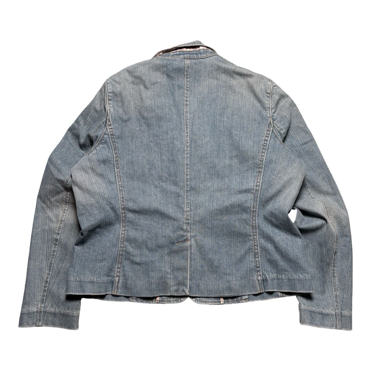 Gap Vintage Gap Womens Stretch Denim Blazer Jacket 16 Fall 2004 Size XXL / US 16-18 / IT 52-54 - 8 Thumbnail