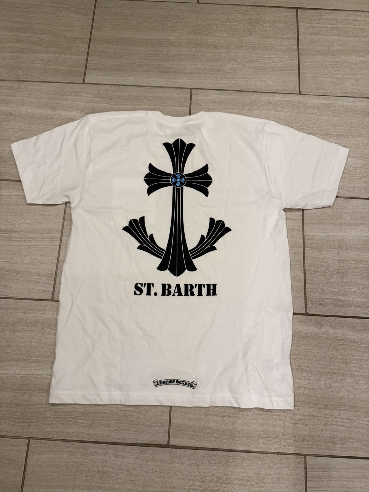 Chrome Hearts Chrome Hearts White St Barths Tee Large Size US L / EU 52-54 / 3 - 1 Thumbnail