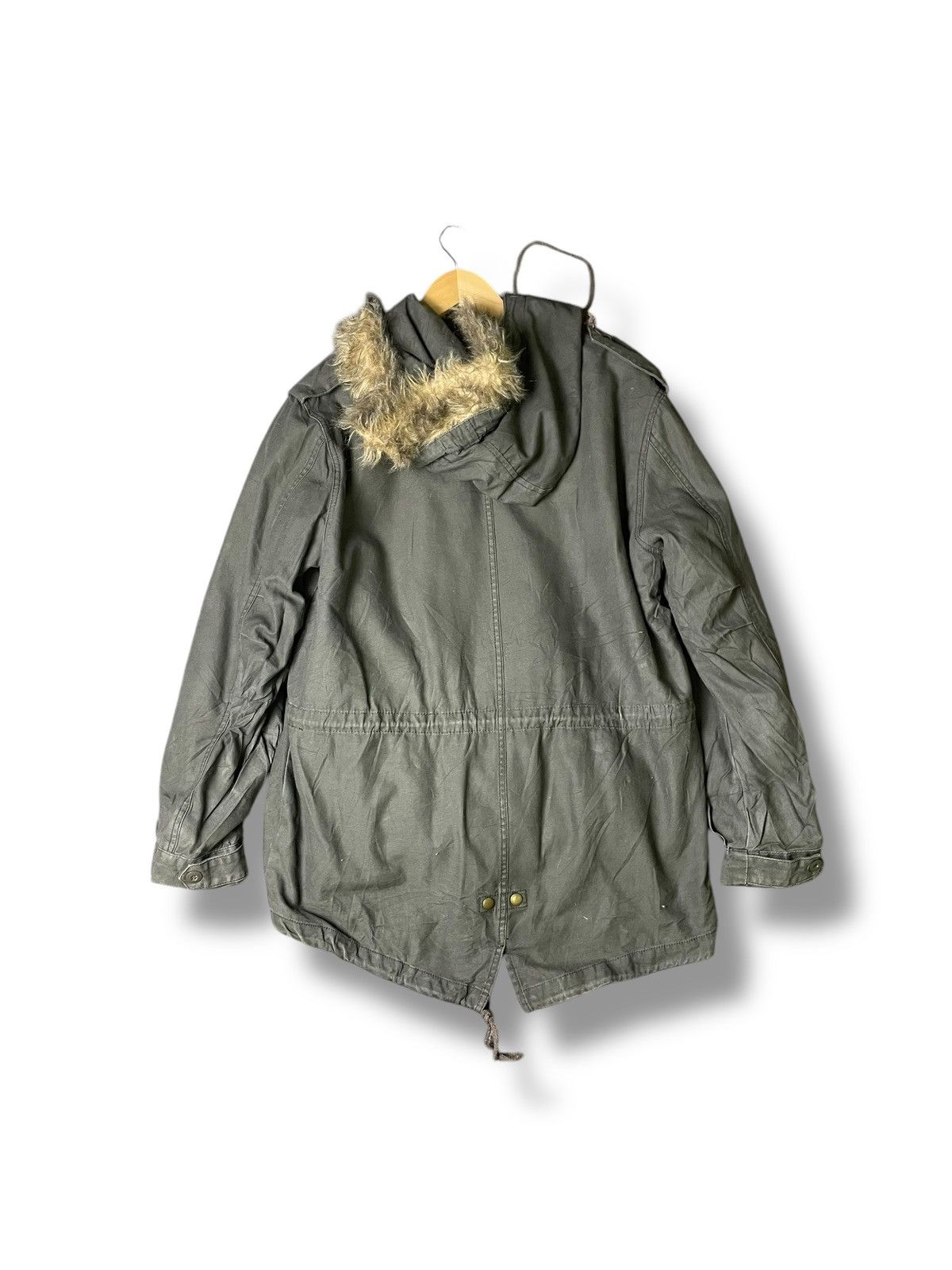 Japanese Brand Dog House Military Mink Fur Coat (51) Size US M / EU 48-50 / 2 - 3 Thumbnail
