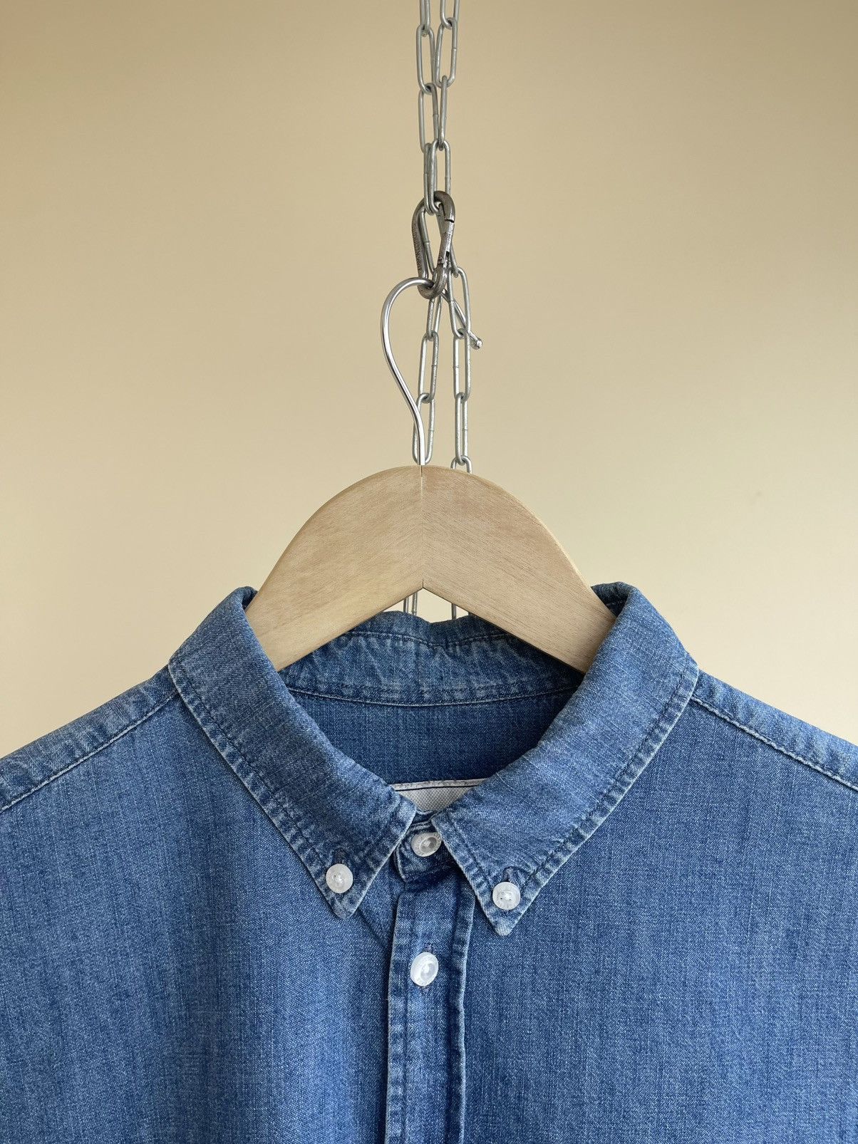 Les Deux Vagrant Chambray Regular Fit Button Down Long Sleeve Shirt Size US M / EU 48-50 / 2 - 8 Thumbnail