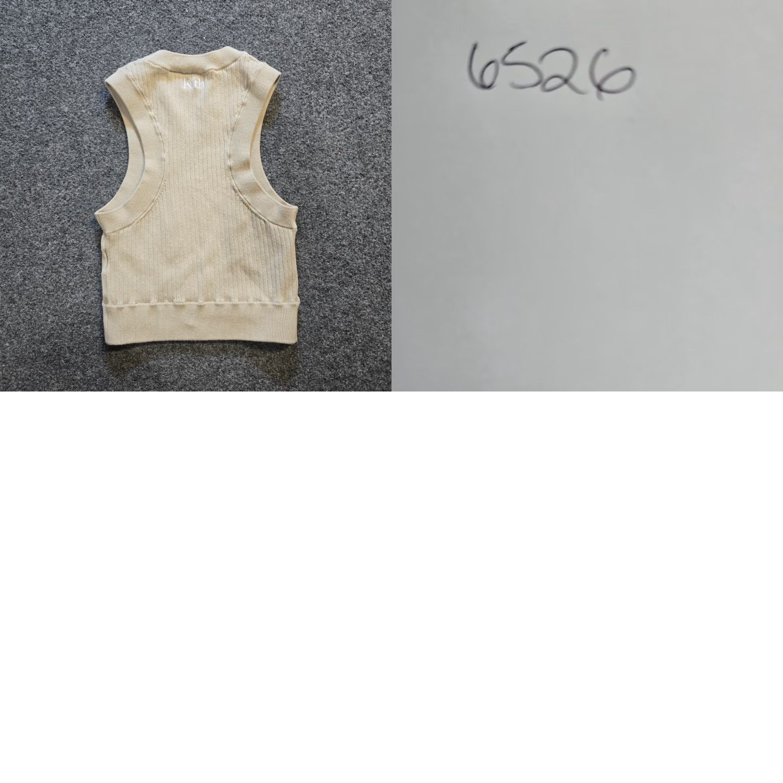 Kith Kith Top Womens Medium Beige Essentials Sport Tank Cropped Ribbed Knit Cotton Sleeveless Round Neck Pullover Casual Size M / US 6-8 / IT 42-44 - 8 Thumbnail