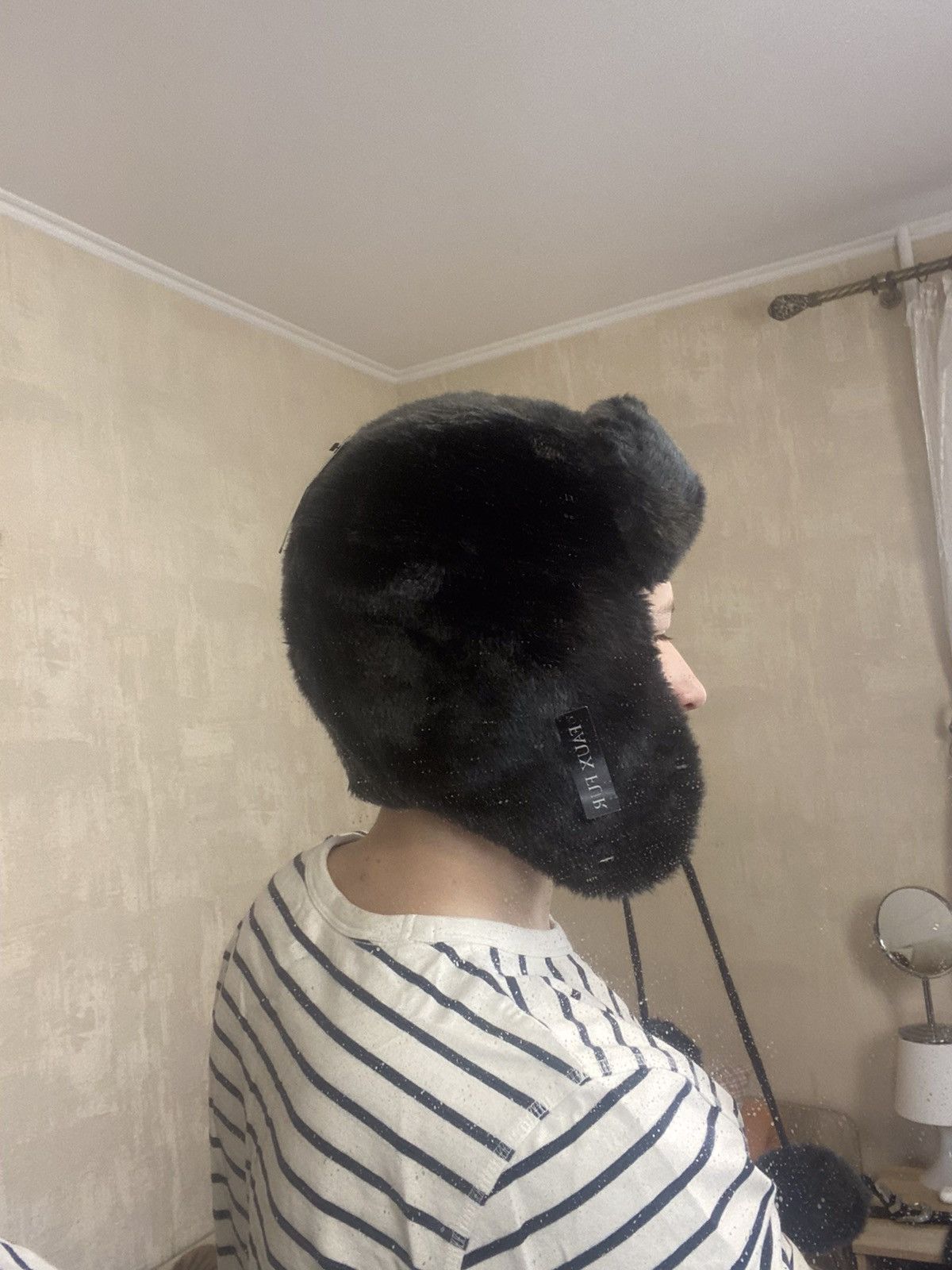 Hysteric Glamour 🔥 Crazy Y2k Mohair Fuzzy Hat Ushanka Punk Huge Size ONE SIZE - 1 Thumbnail