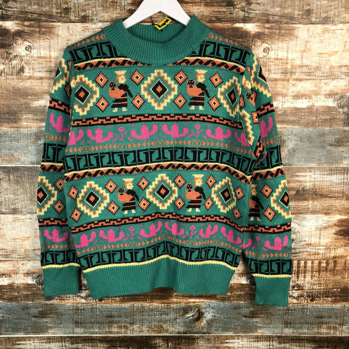 Vintage Japanese Brand art vintage Green Knitwear #A1699 Size US S / EU 44-46 / 1 - 3 Thumbnail