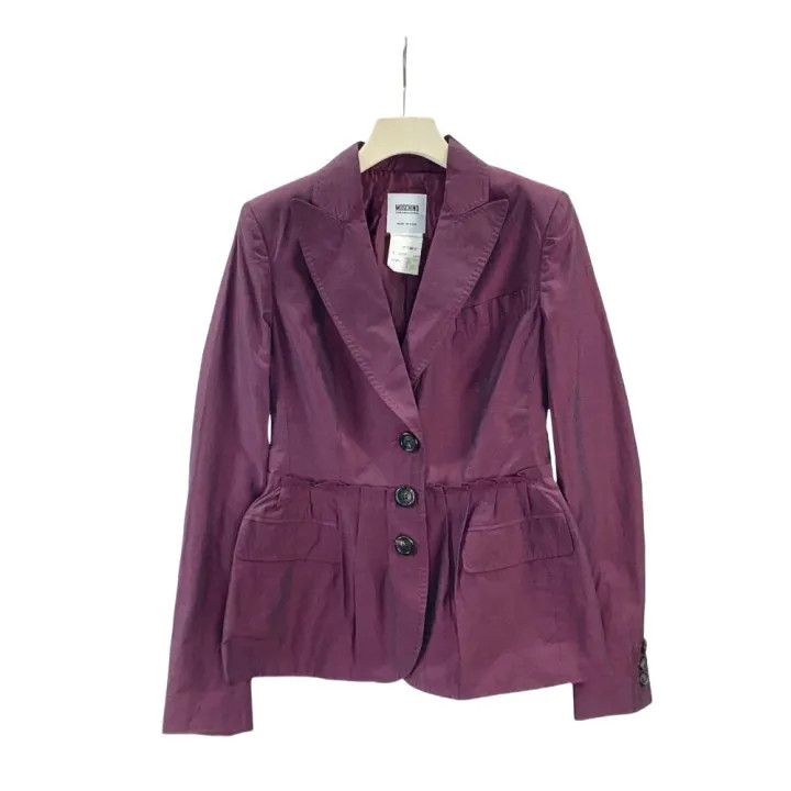 Moschino Moschino Stylish Purple Tailored Blazer with Pockets 0079 Size M / US 6-8 / IT 42-44 - 1 Thumbnail
