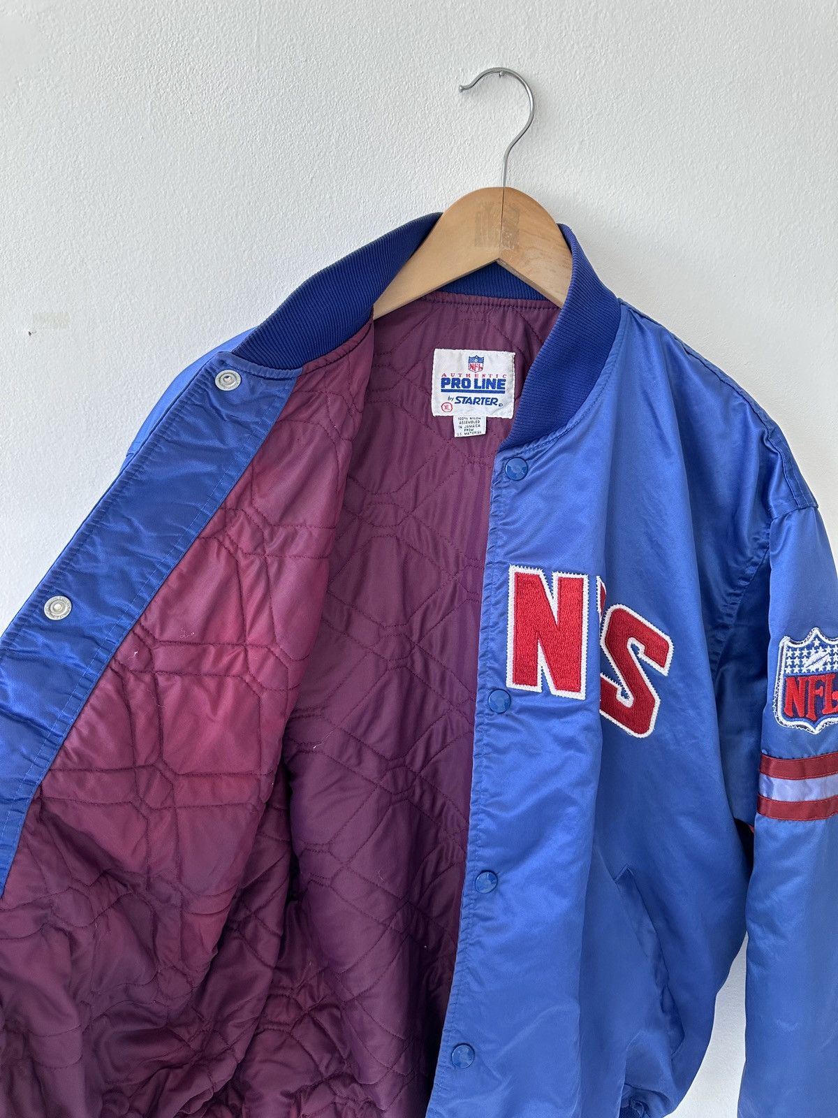 NFL × Starter New York Giant 80s Varsity Bomber Jacket Vintage Starter NFL Size US XL / EU 56 / 4 - 6 Thumbnail