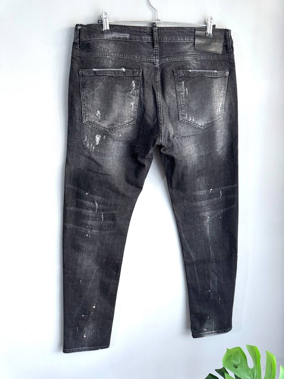 Dsquared2 Dsquared2 Black Distressed Men's Slim Jeans Size 56 W36 L32 Size US 36 / EU 52 - 12 Thumbnail