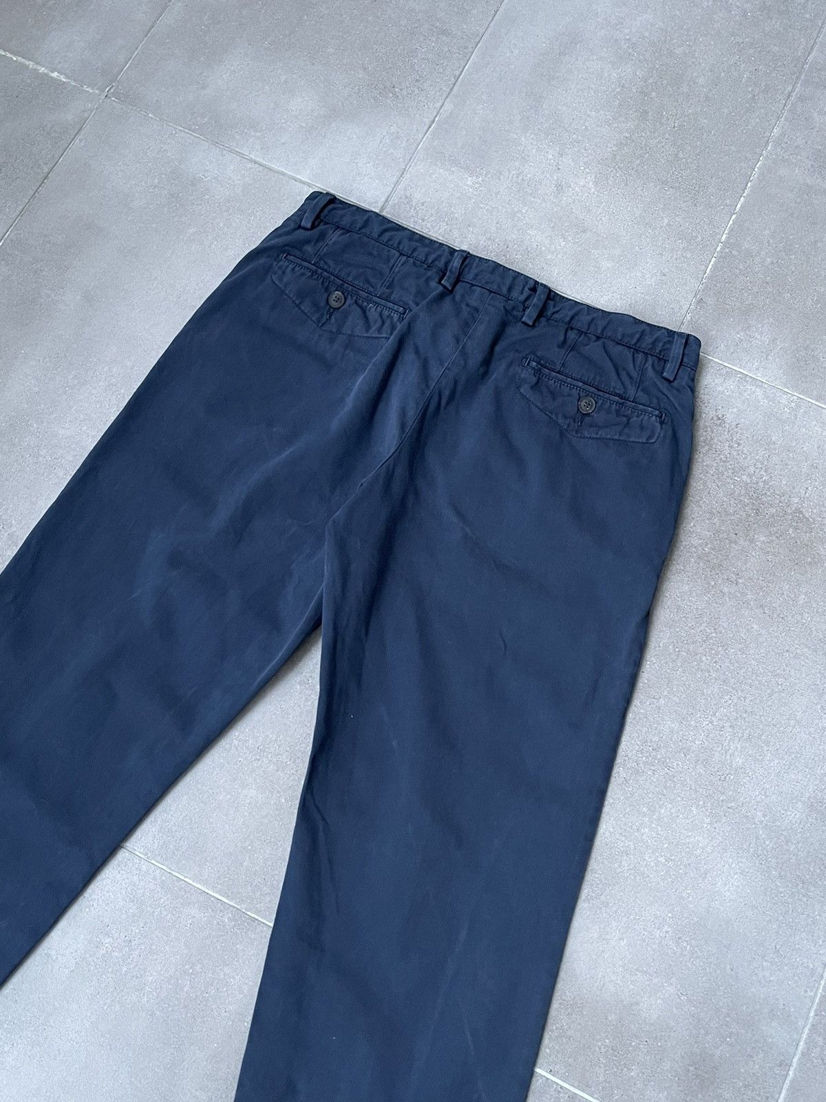 Dolce & Gabbana Dolce & Gabbana Washed Navy Chino Pants Size US 30 / EU 46 - 14 Thumbnail