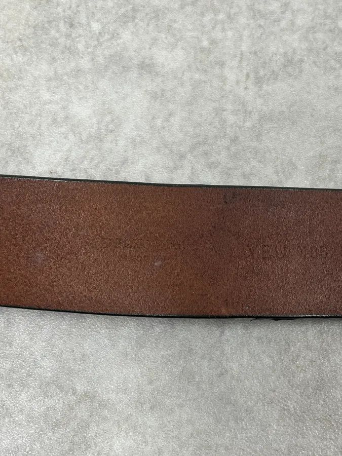 Emporio Armani 2000s Emporio Armani Brown Leather Belt Size ONE SIZE - 6 Thumbnail