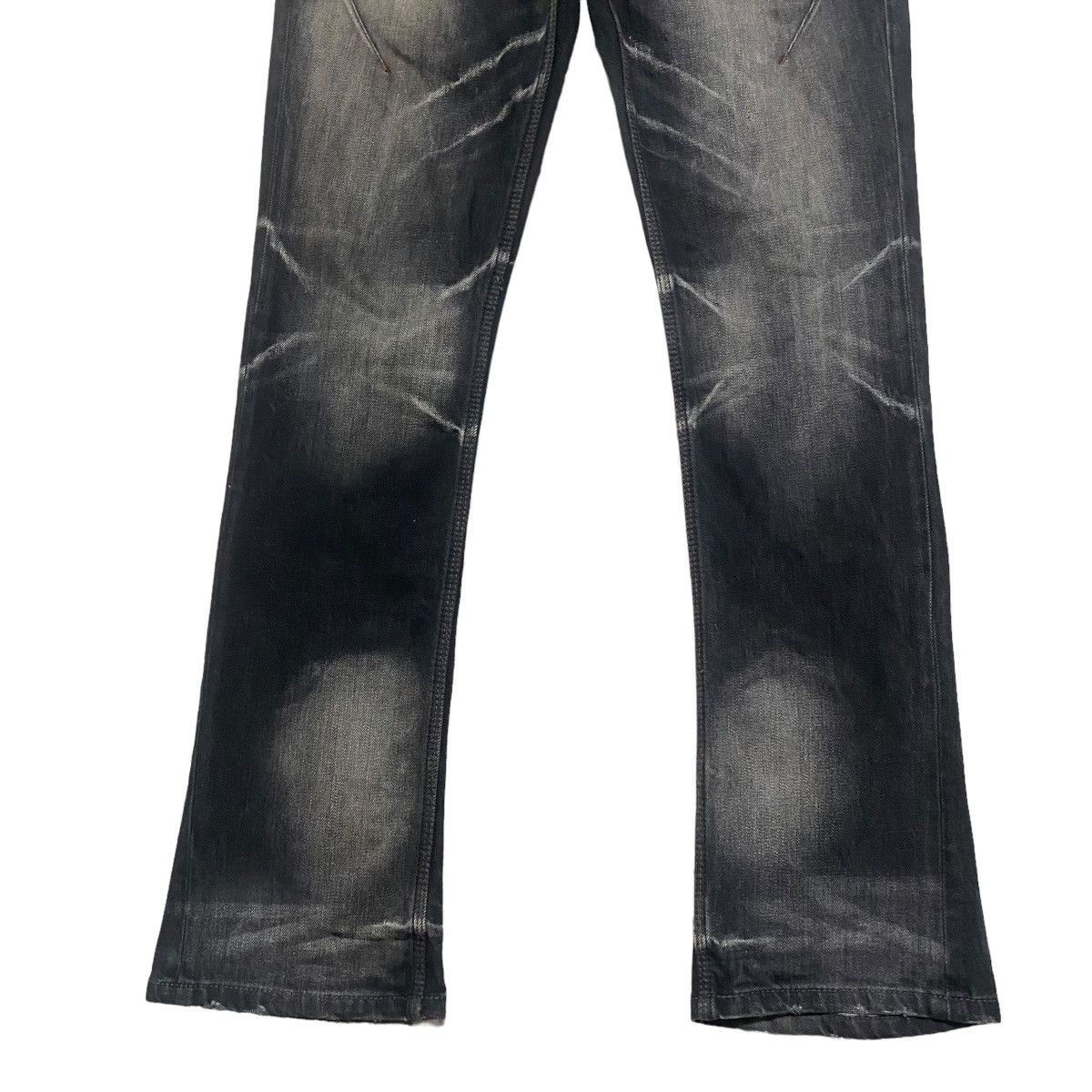 Nicole Club NCFM Mudwash Distressed Denim Flare Jeans Size US 31 - 6 Thumbnail