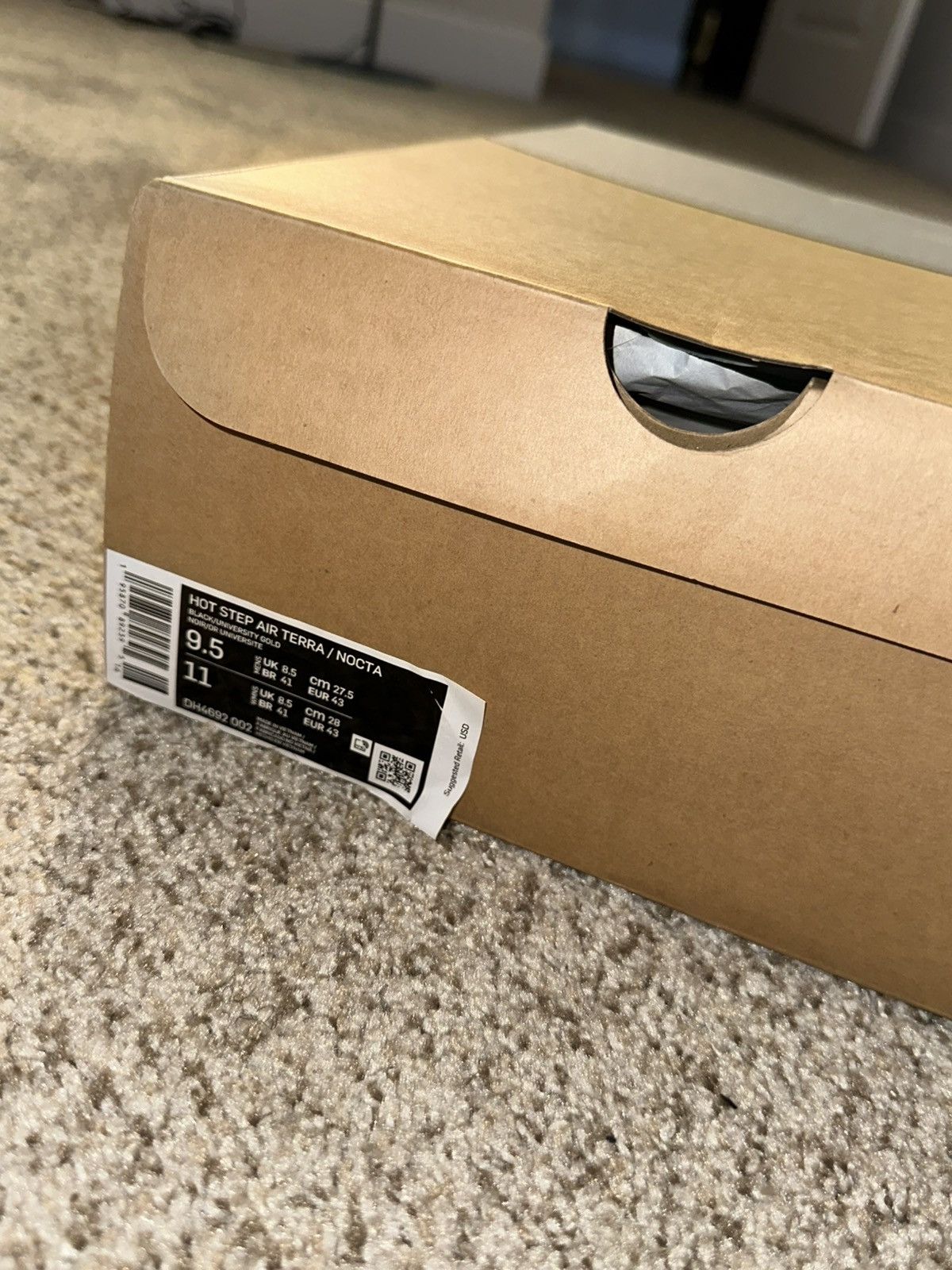 Drake × Nike × October's Very Own Drake x Nike x Nocta “Hot Stop” (Black / University Gold) Size US 9.5 / EU 42-43 - 9 Thumbnail