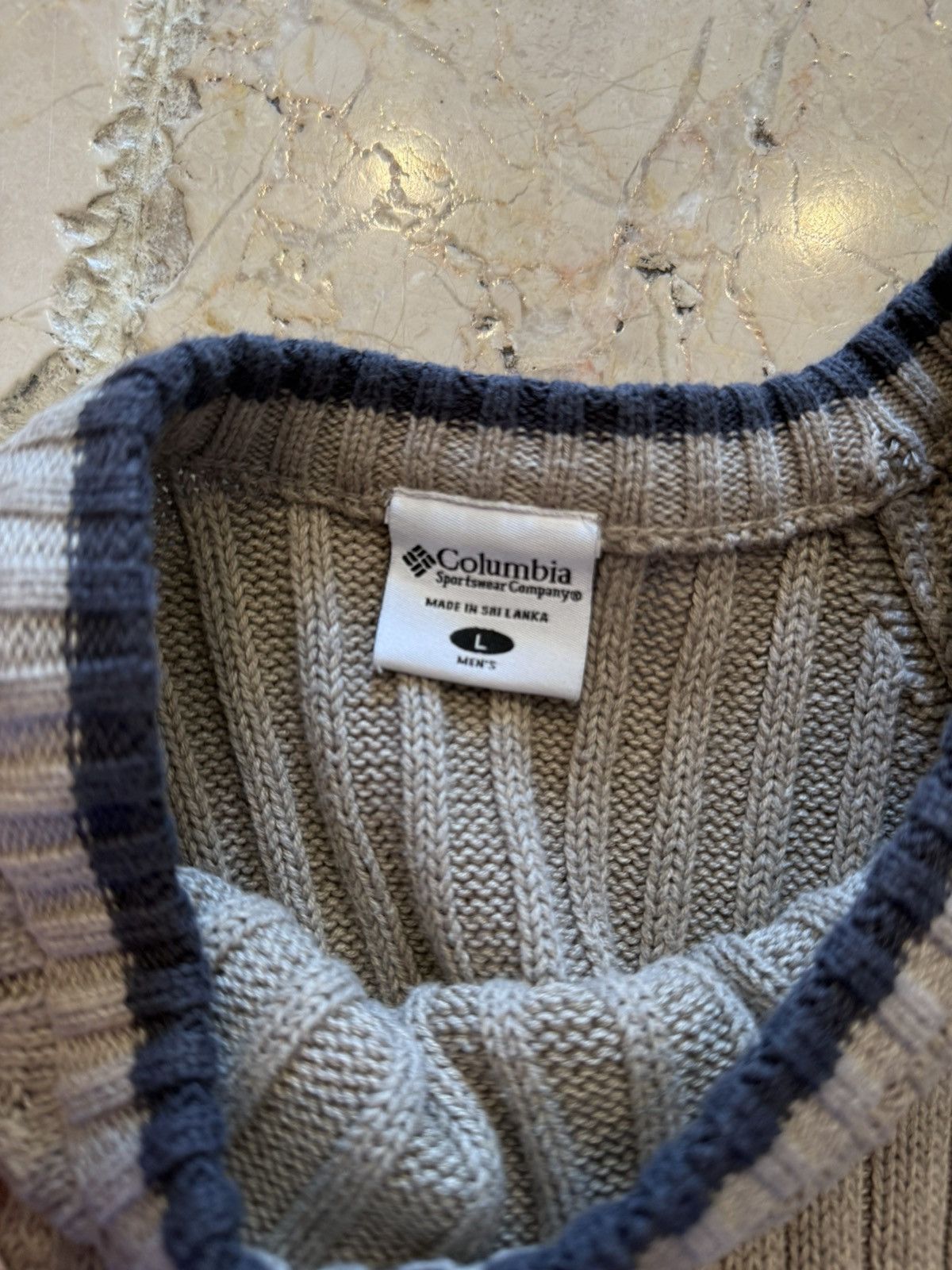 Columbia Vintage Columbia Grey knit sweater Size US L / EU 52-54 / 3 - 3 Thumbnail