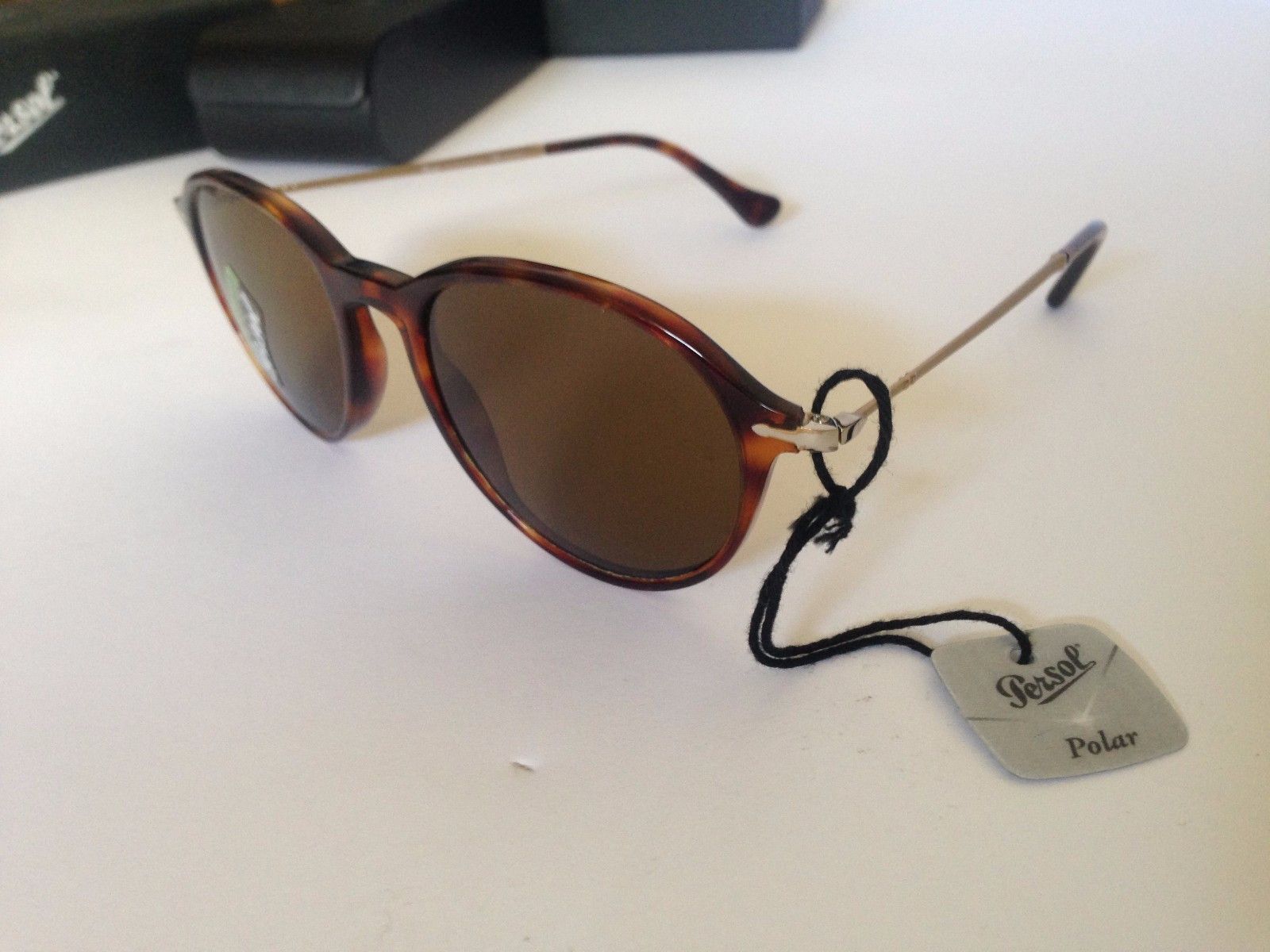 Persol Persol Unisex Round Frame with Saddle Bridge Sunglass 51mm Size ONE SIZE - 2 Thumbnail