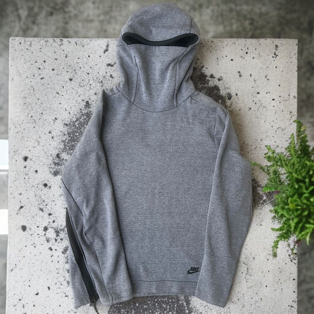 🥷🏼Nike Sportswear Tech Fleece Funnel Neck Hoodie Jacket Drill