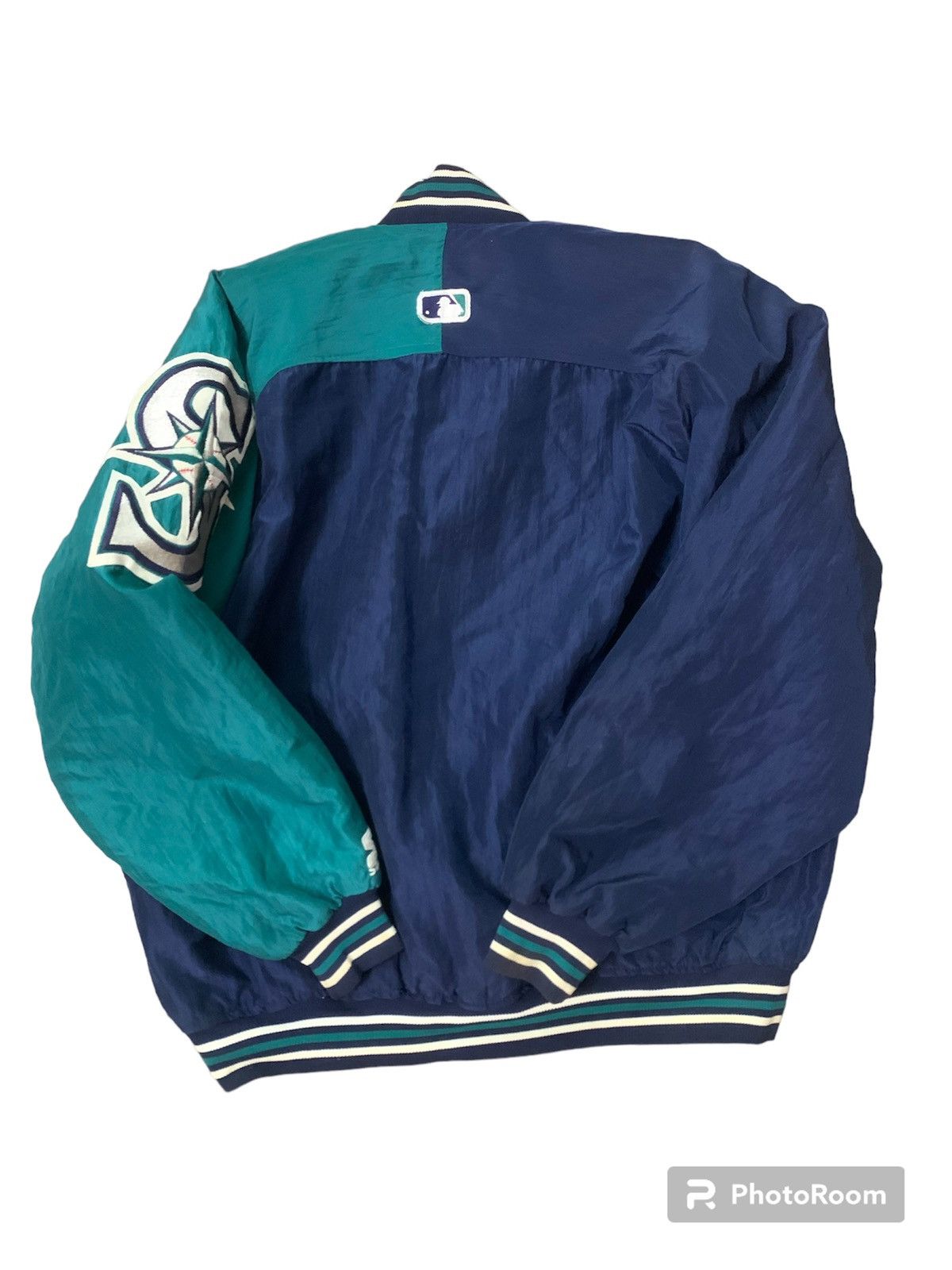 MLB × Starter Vintage Seatlle Mariners Baseball Jacket Size US L / EU 52-54 / 3 - 2 Thumbnail